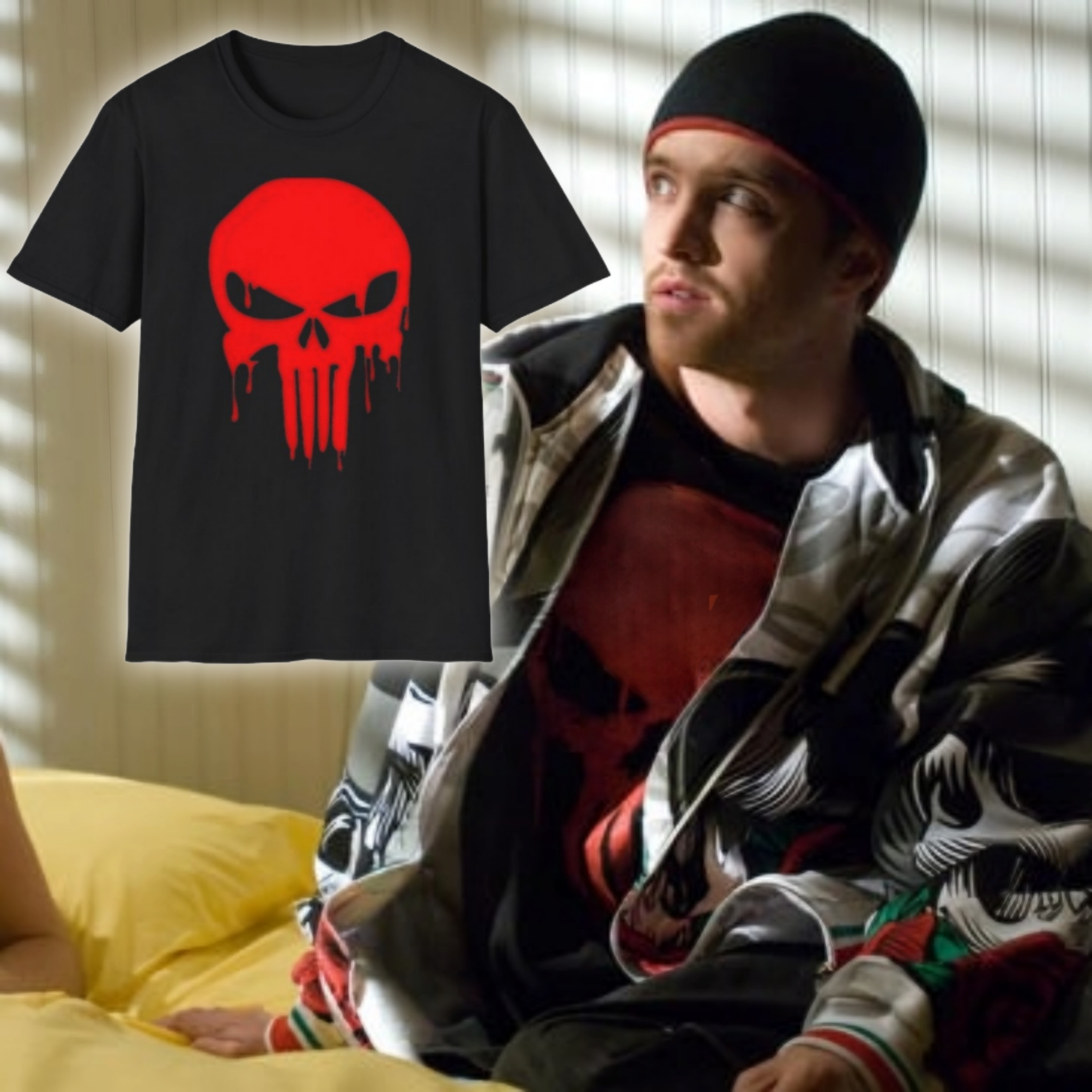 Jesse Pinkman's Bloody Punisher T-shirt 