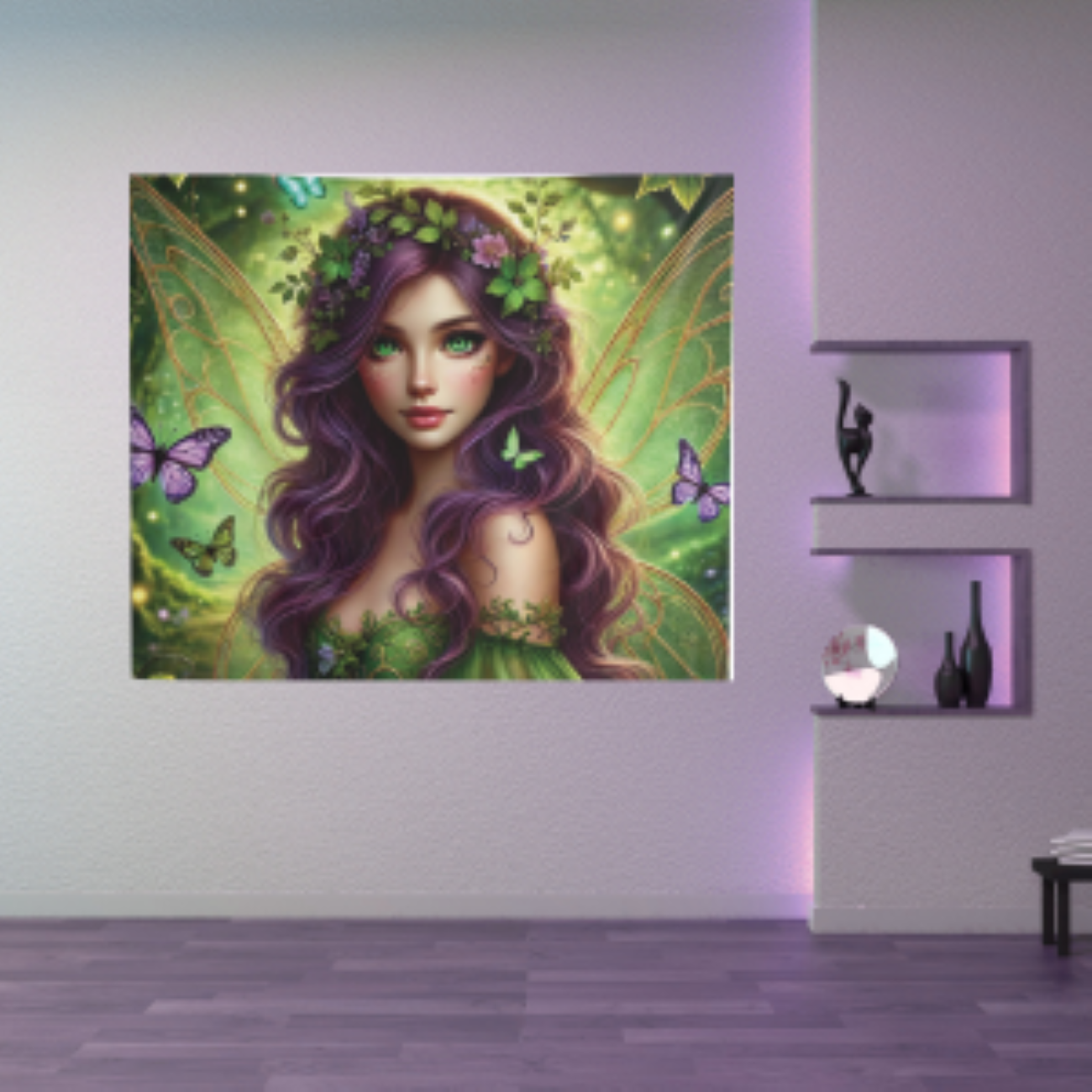 Enchanting Fairy Garden Wall Tapestry - Bohemian Home Decor, Magical Bedroom Wall Art, Unique Gift for Fantasy Lovers, Cozy and Whimsical Room Accent, by CarmaQuanTarot product thumbnail image Enchanting Fairy Garden Wall Tapestry - Bohemian Home Decor, Magical Bedroom Wall Art, Unique Gift for Fantasy Lovers, Cozy and Whimsical Room Accent, by CarmaQuanTarot product thumbnail image