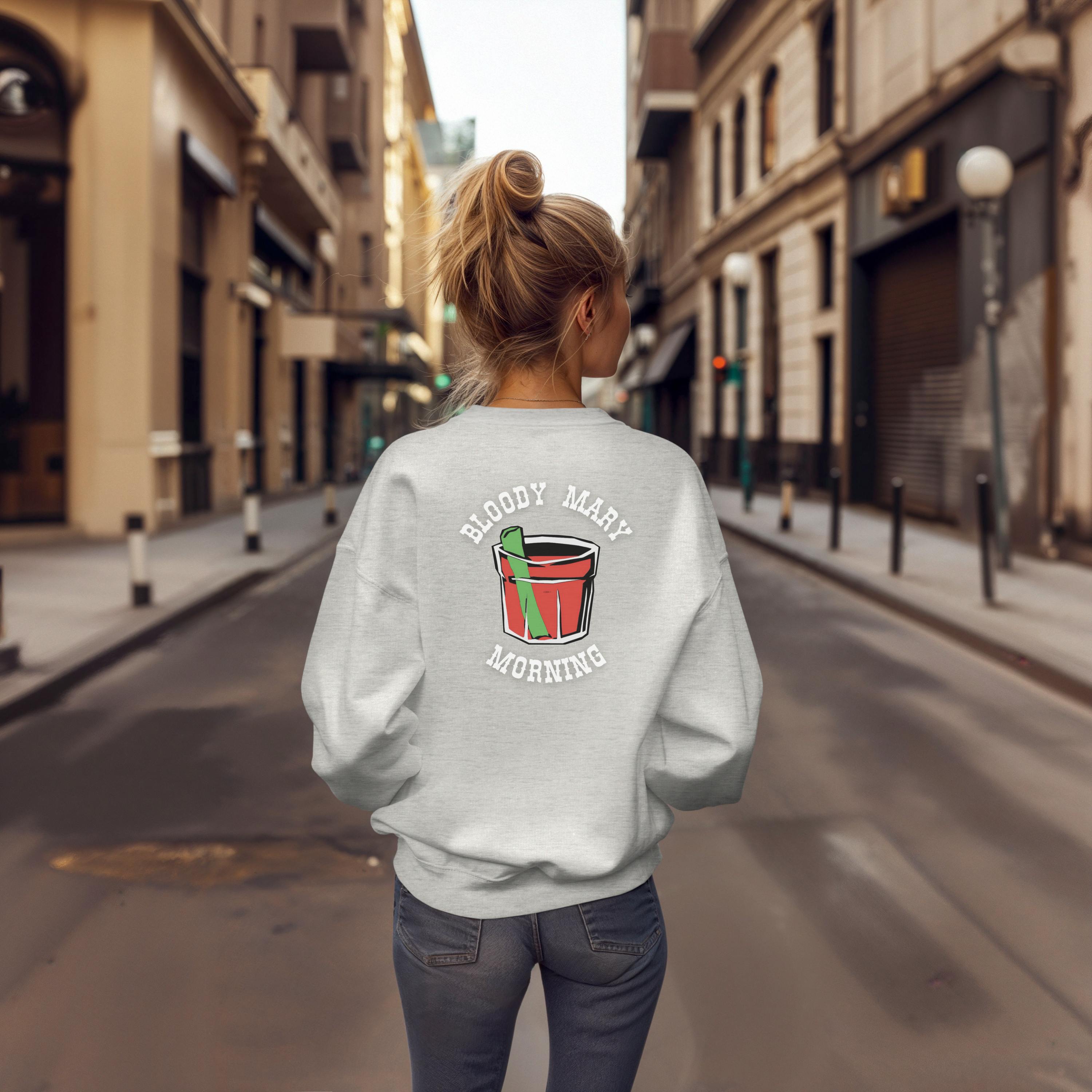 Bloody Mary Morning Sweatshirt, Cozy Unisex Crewneck, Casual Drink Design, Perfect for Brunch Lovers, Gift for Cocktail Enthusiasts product thumbnail image Bloody Mary Morning Sweatshirt, Cozy Unisex Crewneck, Casual Drink Design, Perfect for Brunch Lovers, Gift for Cocktail Enthusiasts product thumbnail image