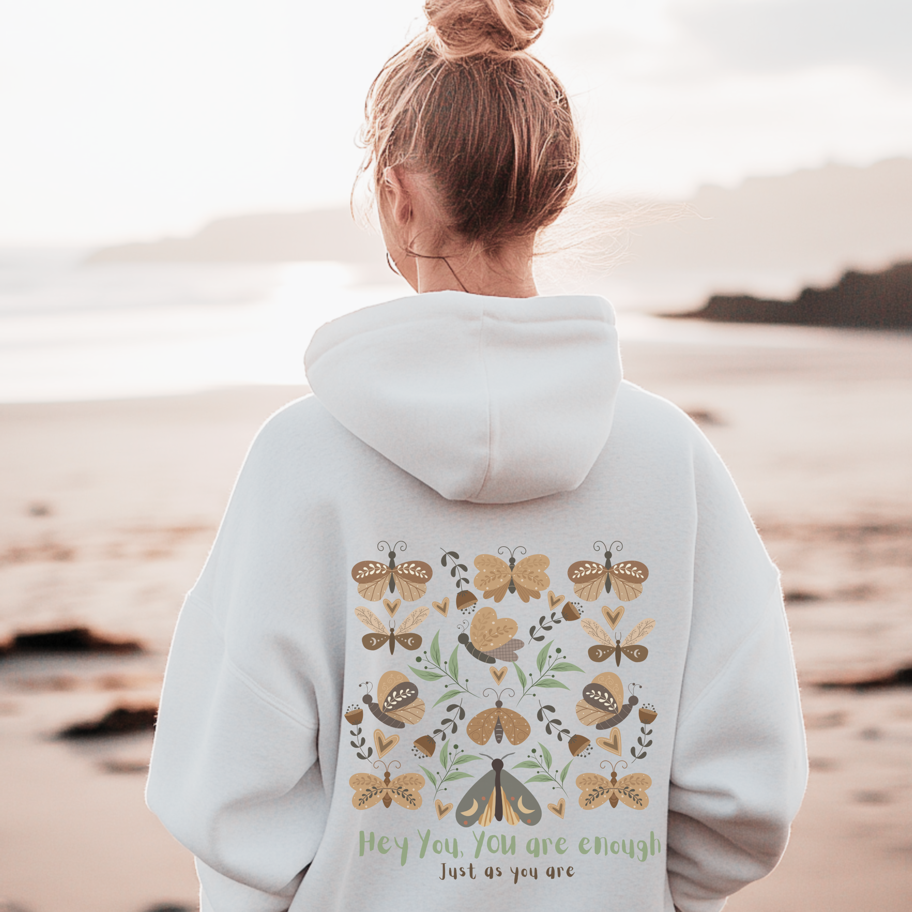 Girls Mental Health Hoodie, Dear Person Behind Me Flowered Sweatshirt, You Are Enough, Be Kind Sweatshirt Mental Health, Gift For Her Girls Mental Health Hoodie, Dear Person Behind Me Flowered Sweatshirt, You Are Enough, Be Kind Sweatshirt Mental Health, Gift For Her