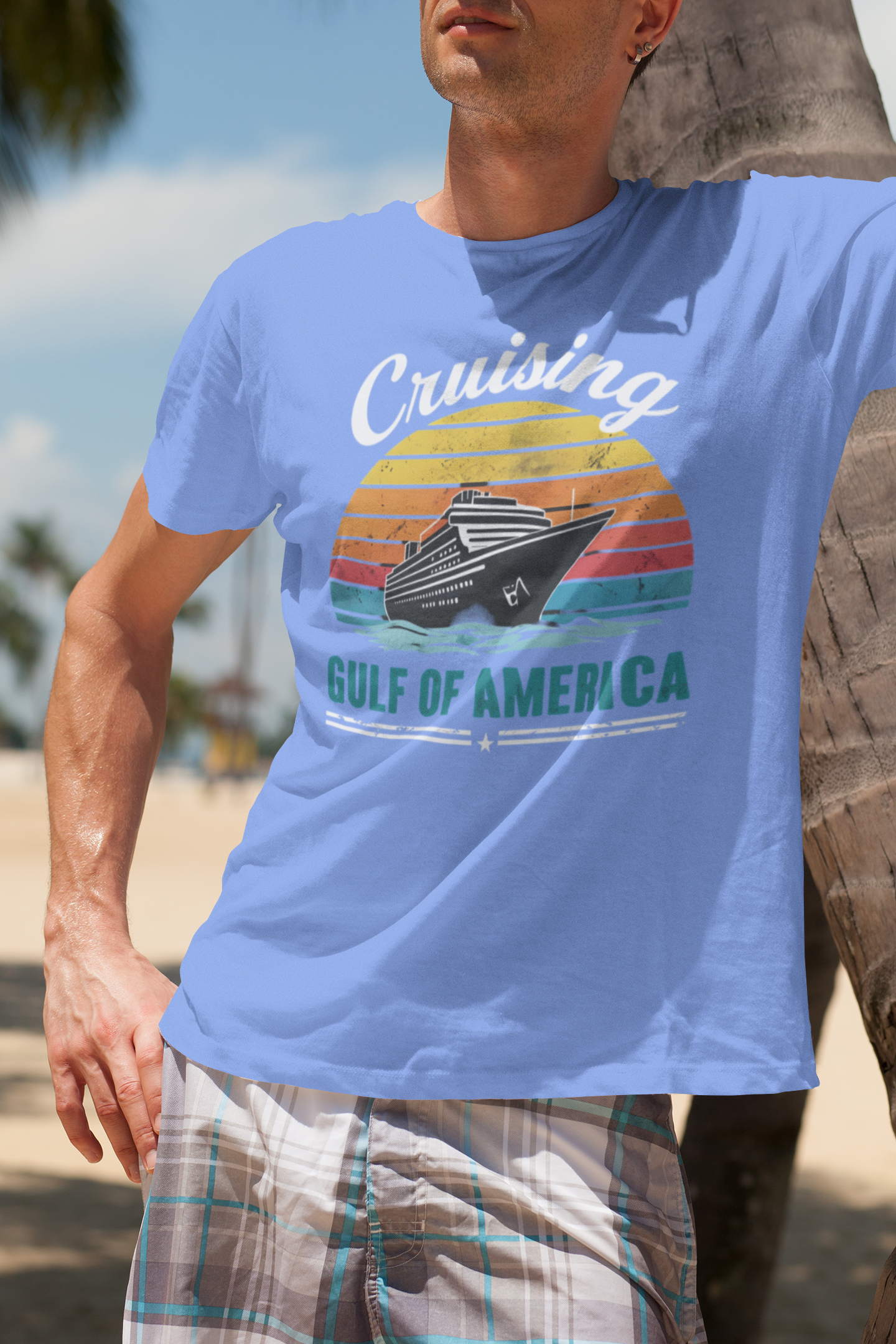 Vintage Gulf of America Cruise T-Shirt - Summer Vibes product thumbnail image Vintage Gulf of America Cruise T-Shirt - Summer Vibes product thumbnail image