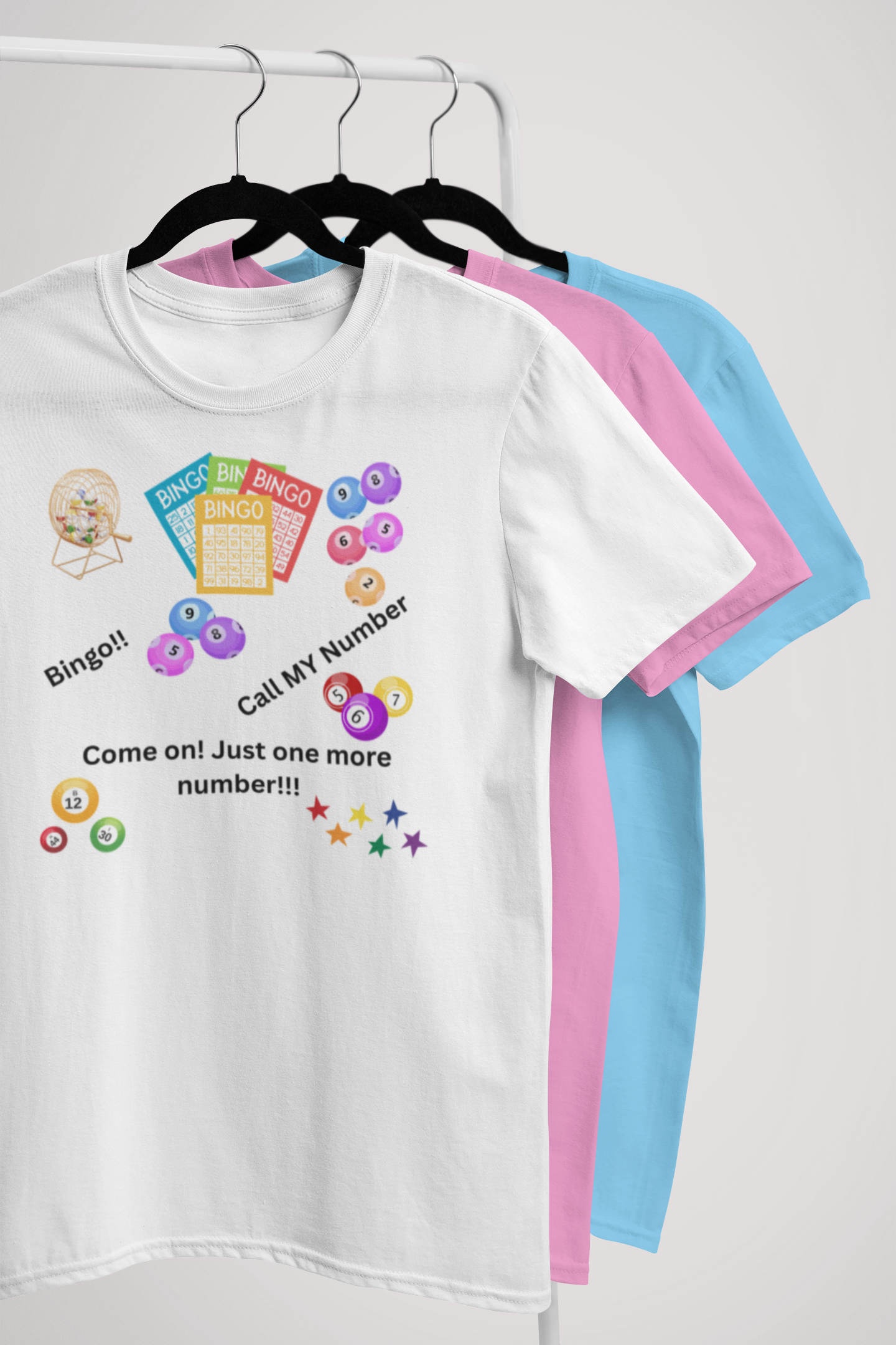 Fun Bingo Night Unisex Cotton Tee - Playful Design for Game Lovers product thumbnail image