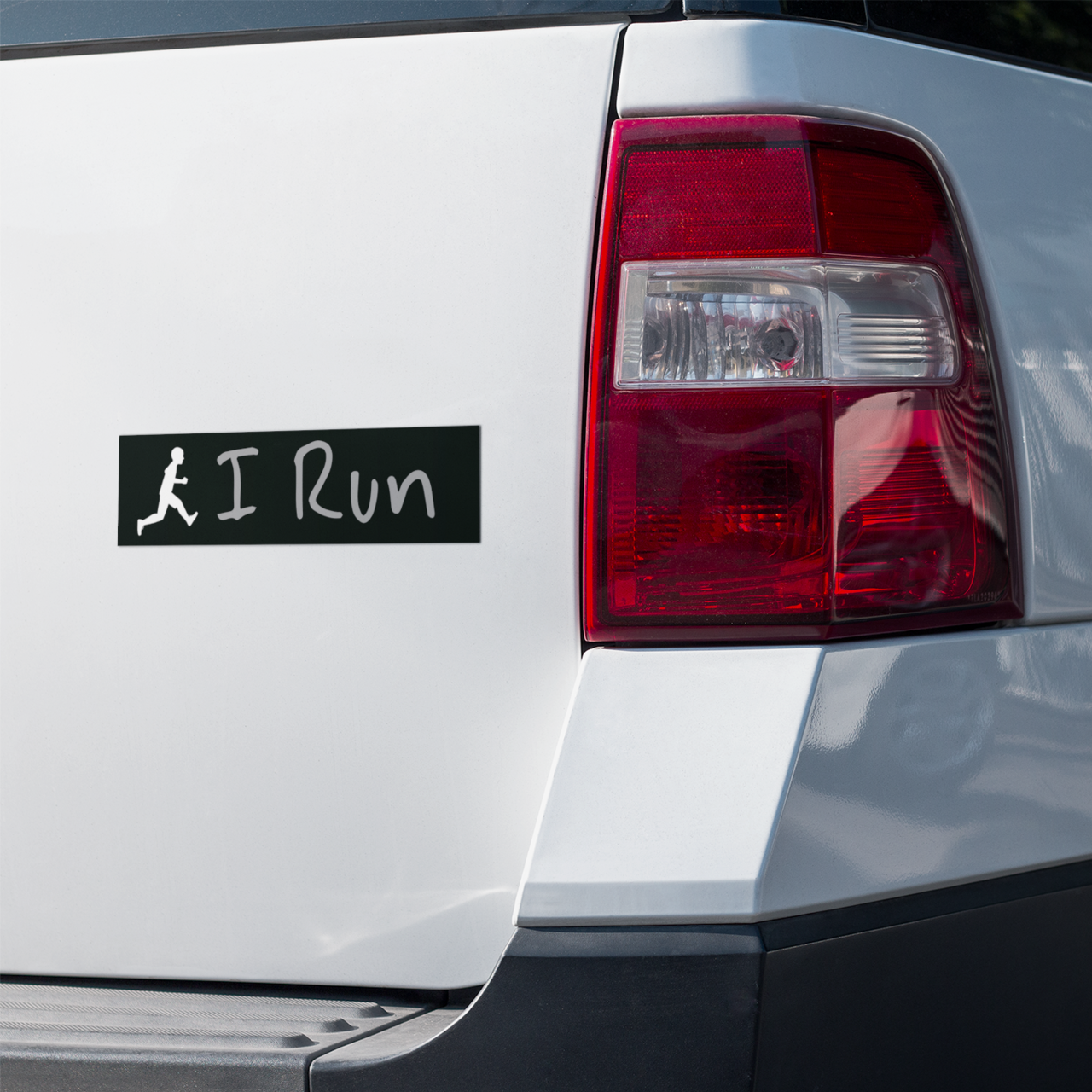 I Run Bumper Stickers - Perfect for Runners, Fitness Enthusiasts, Car Decor, Gifts for Sports Lovers, I Run Sign product thumbnail image