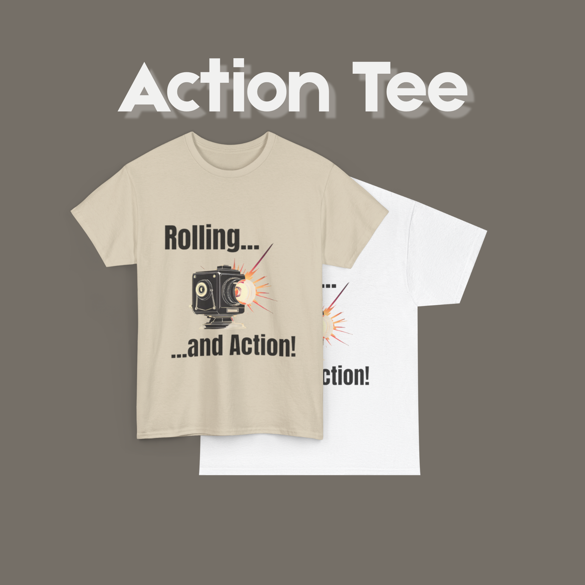 Rolling and Action Movie Camera Tee