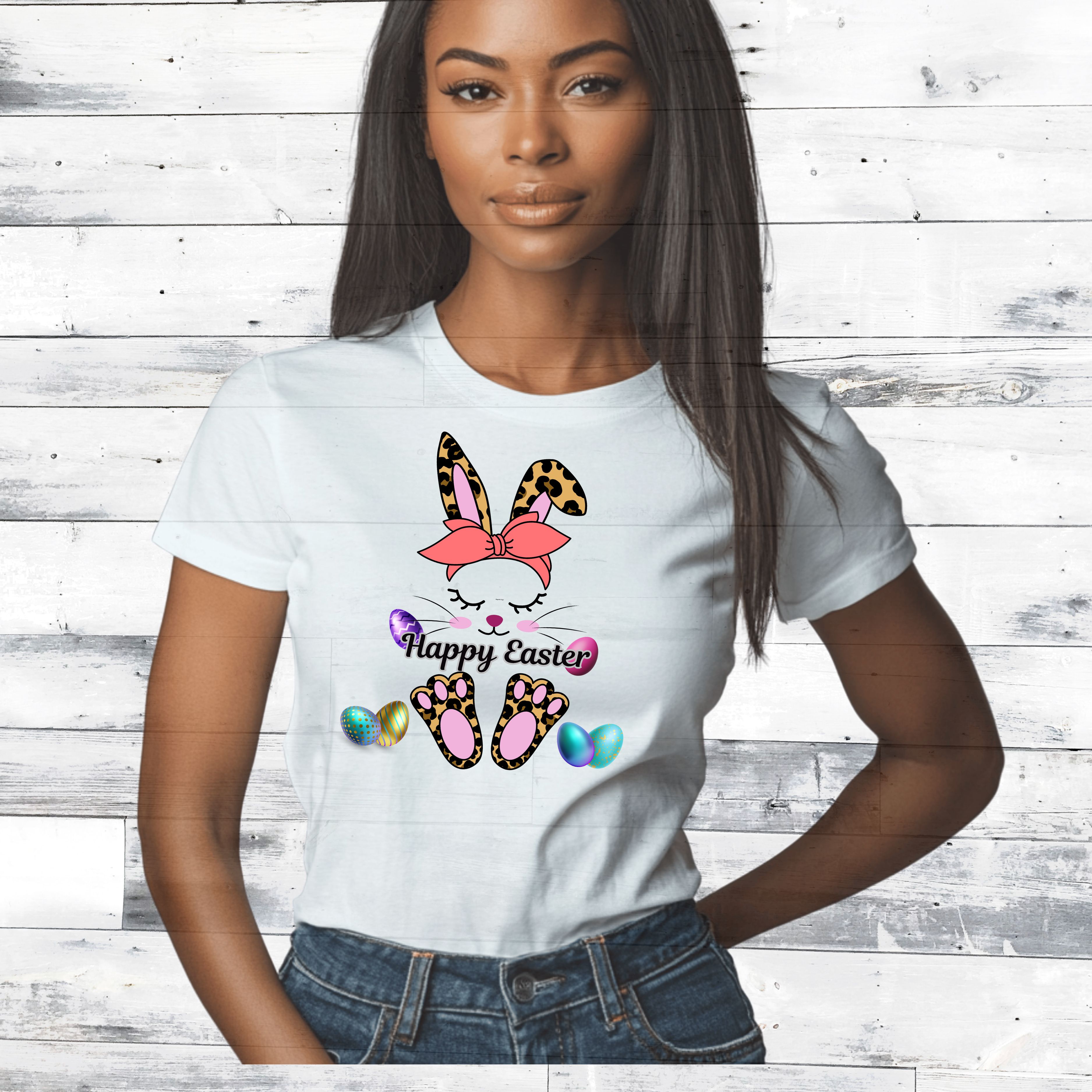 Easter Bunny Unisex Heavy Cotton Tee - Happy Easter Design product thumbnail image Easter Bunny Unisex Heavy Cotton Tee - Happy Easter Design product thumbnail image