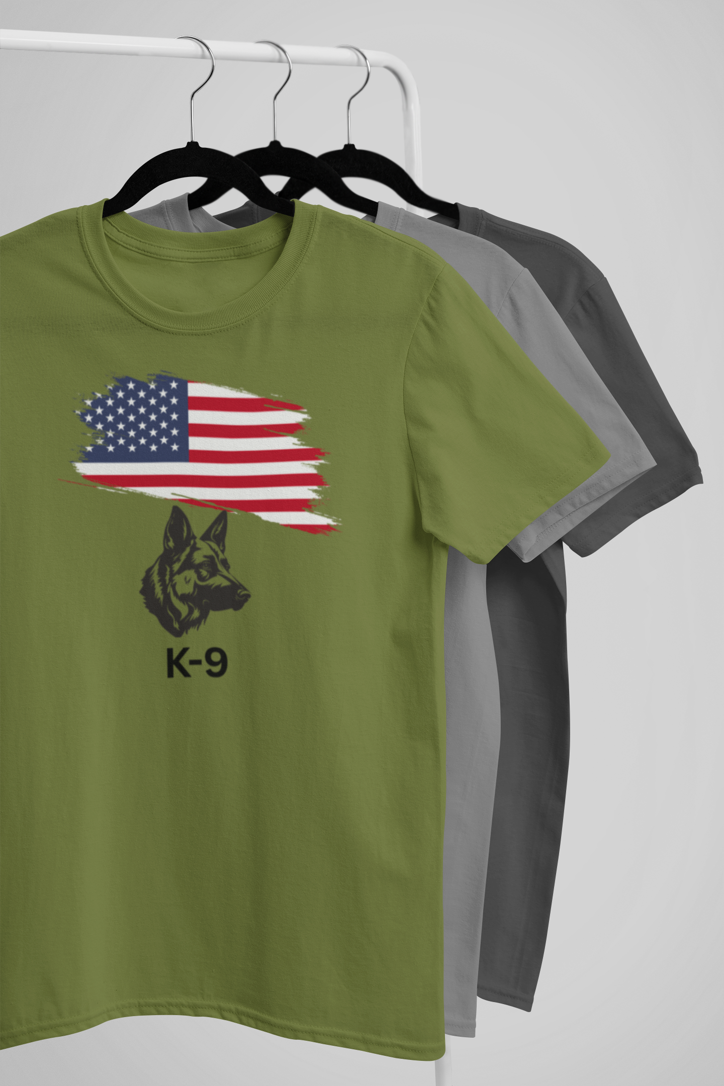 K-9 Dog USA Police Shirt Unisex Cotton Tee - Comfortable Tribute to Service Dogs product thumbnail image K-9 Dog USA Police Shirt Unisex Cotton Tee - Comfortable Tribute to Service Dogs product thumbnail image