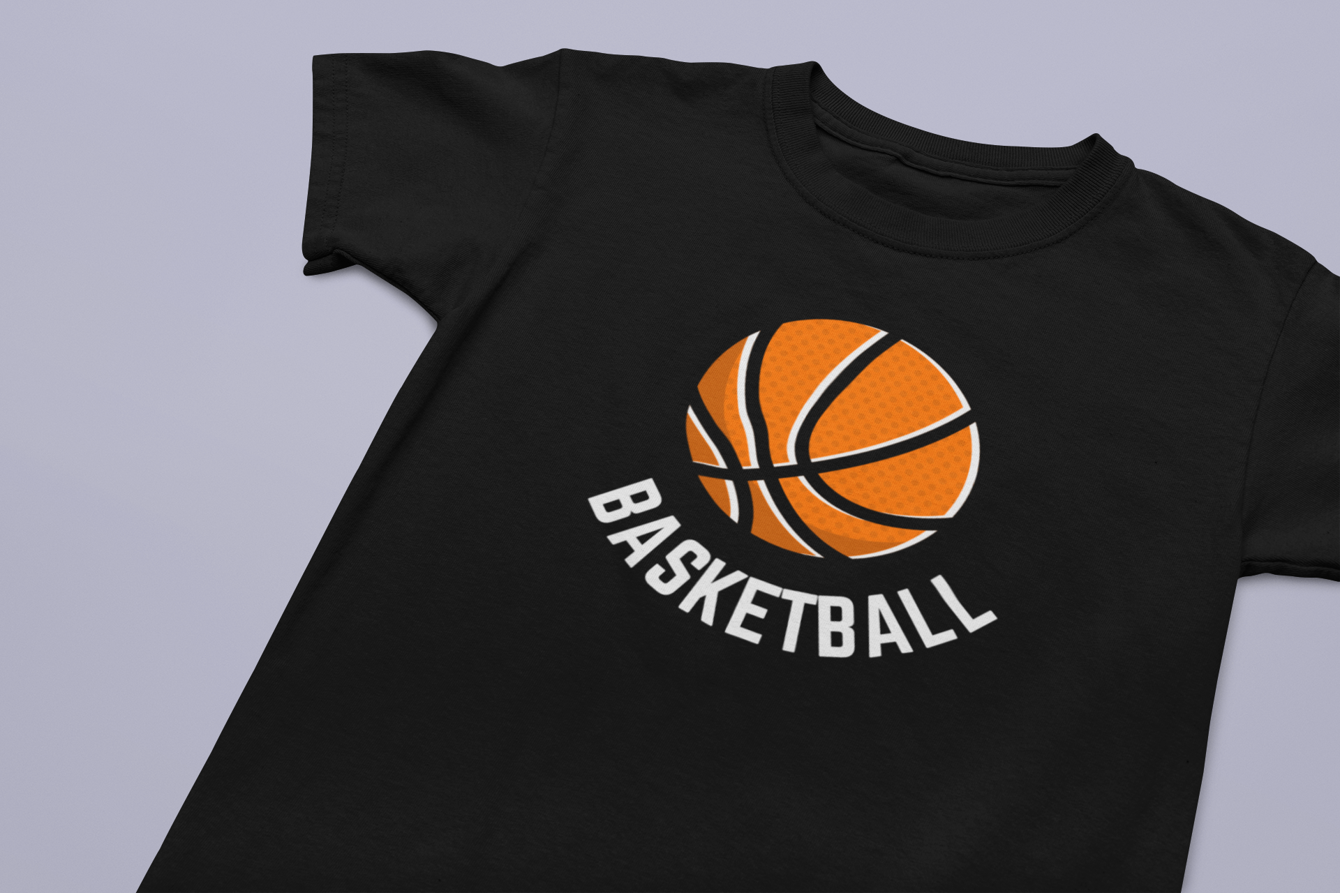 Basketball Kids Cotton Tee - Fun Sportswear for Young Athletes product thumbnail image