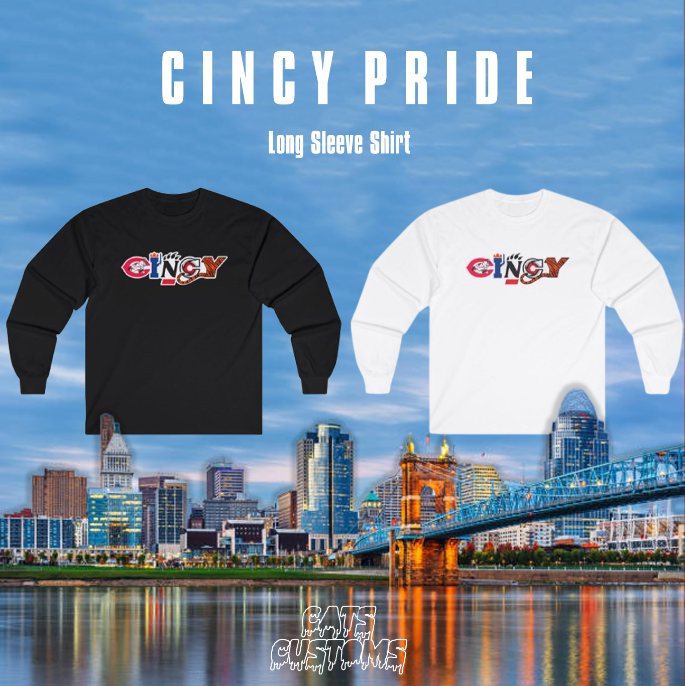 Cincy Pride Long Sleeve Tee product thumbnail image Cincy Pride Long Sleeve Tee product thumbnail image