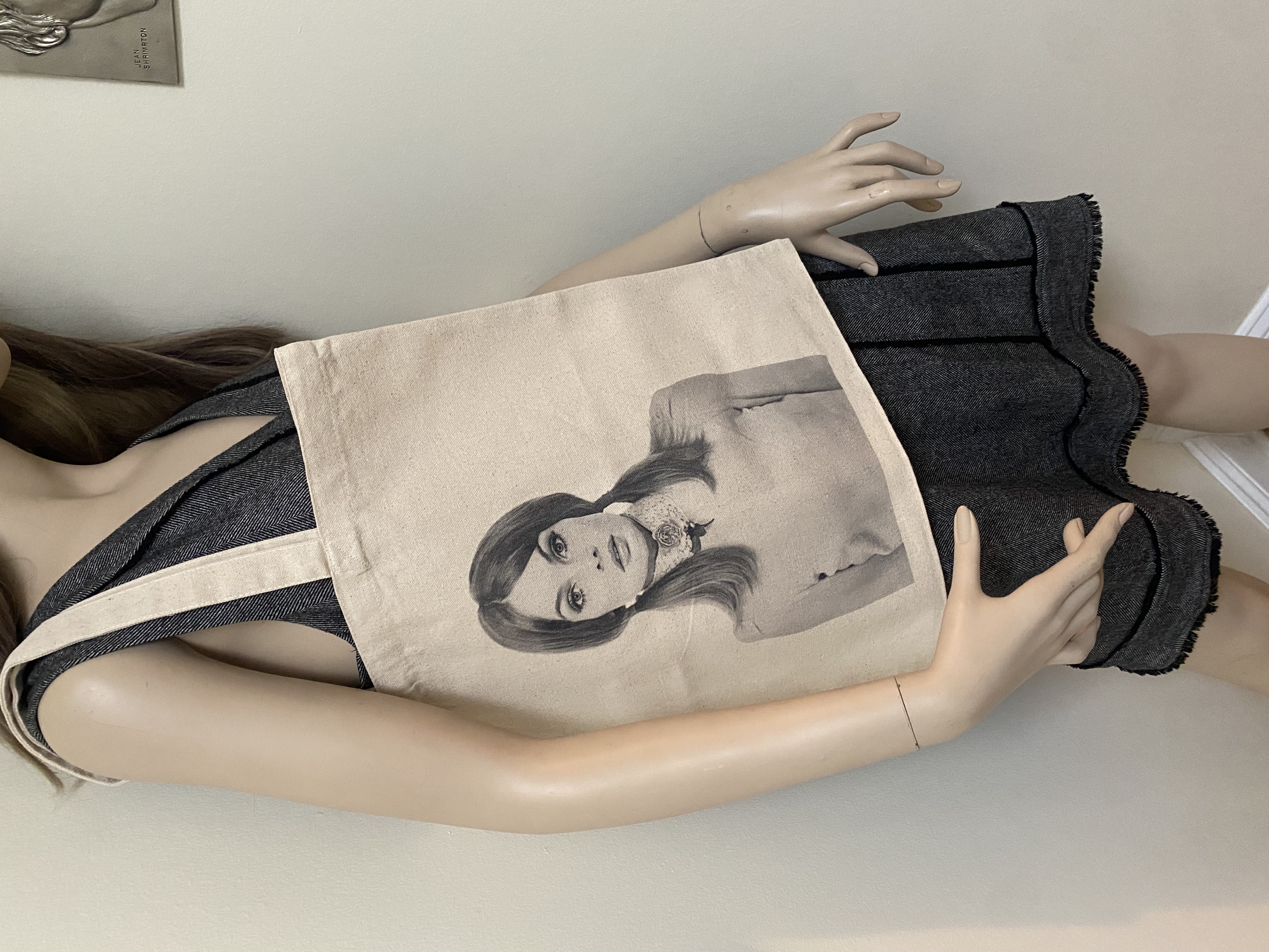 Shrimpton Style Heavy Fabric Cotton Canvas Tote Bag product thumbnail image