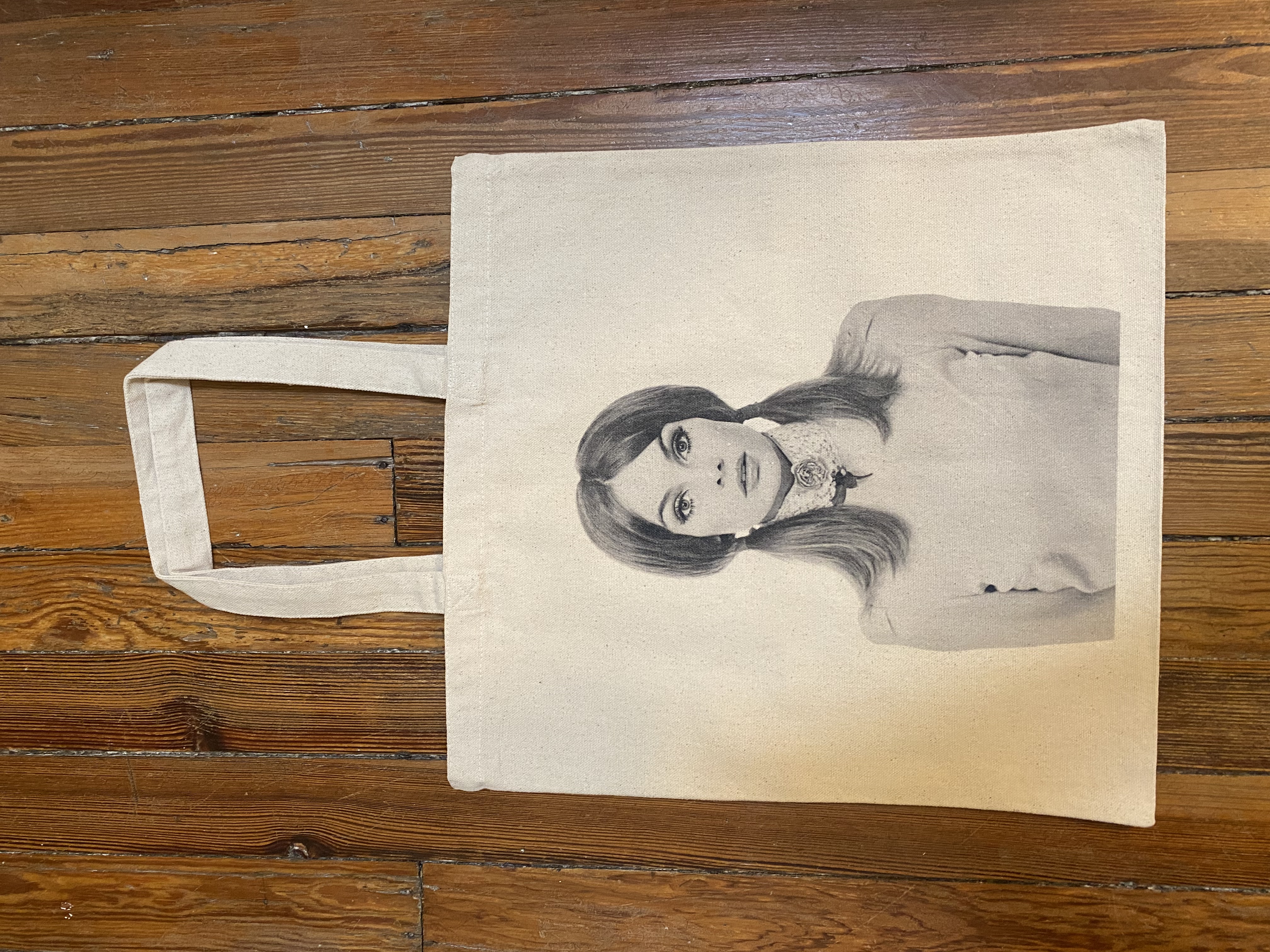 Shrimpton Style Heavy Fabric Cotton Canvas Tote Bag product thumbnail image