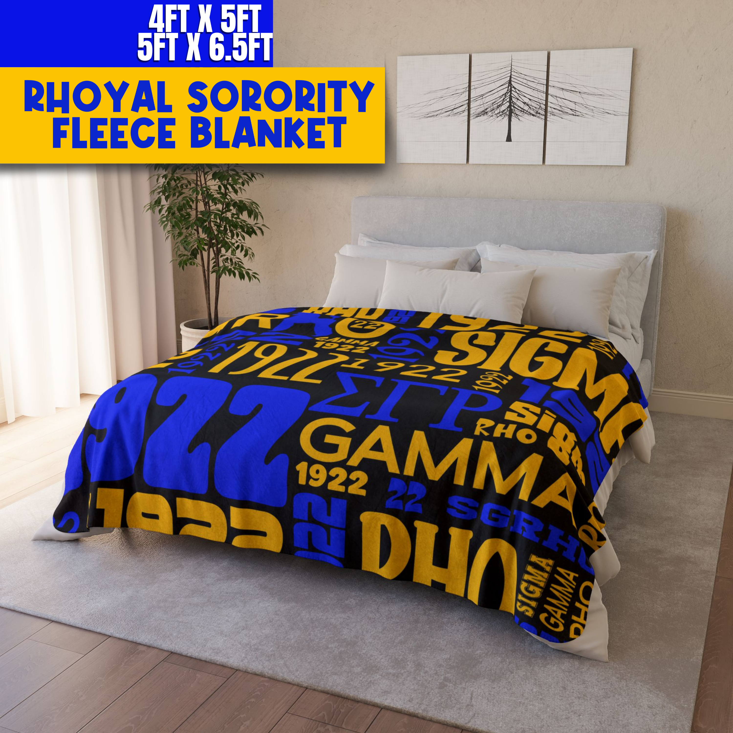 Rhoyal Queens Sublimation Fleece Sherpa Blanket Rhoyal Queens Sublimation Fleece Sherpa Blanket