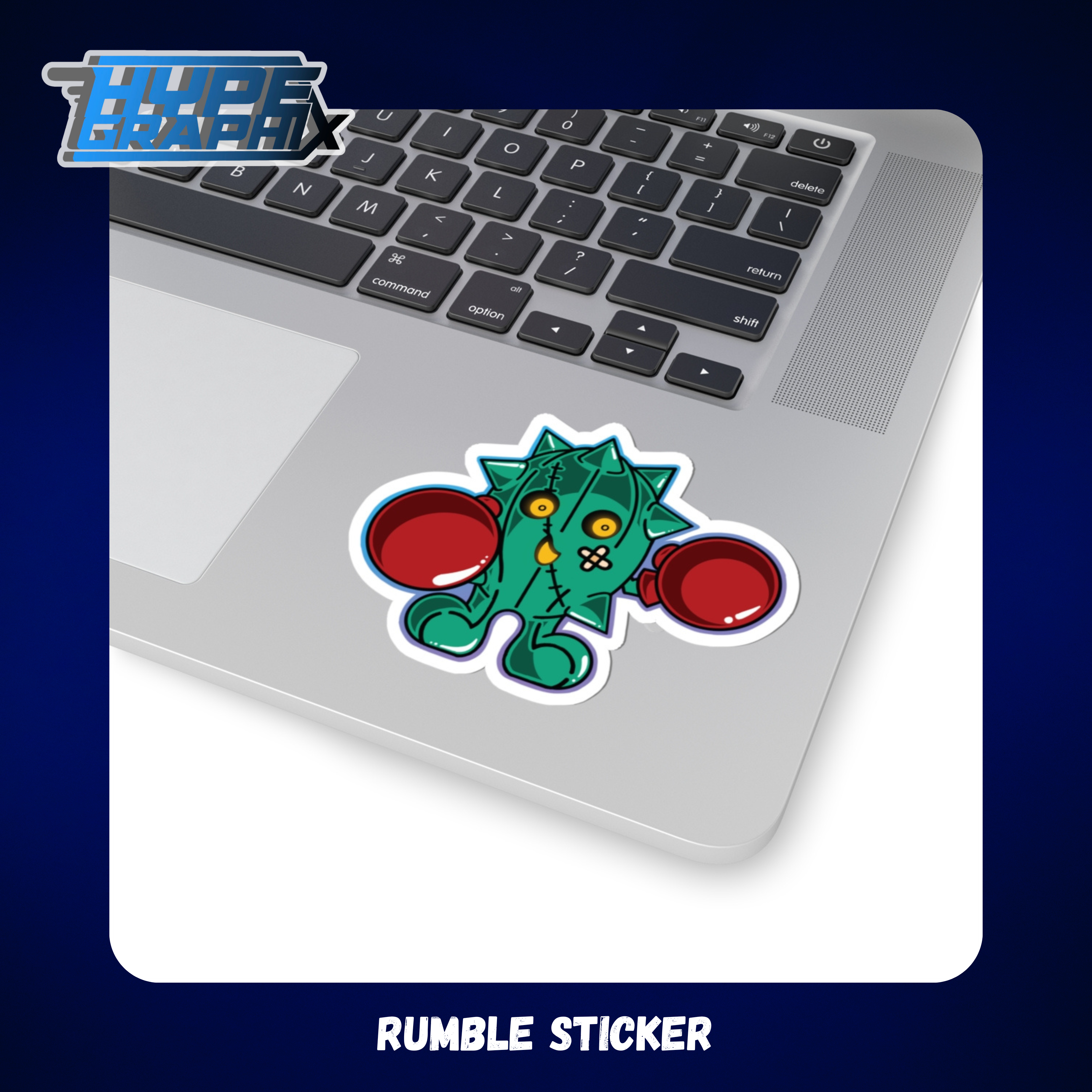 Rumble Kiss-Cut Stickers product thumbnail image
