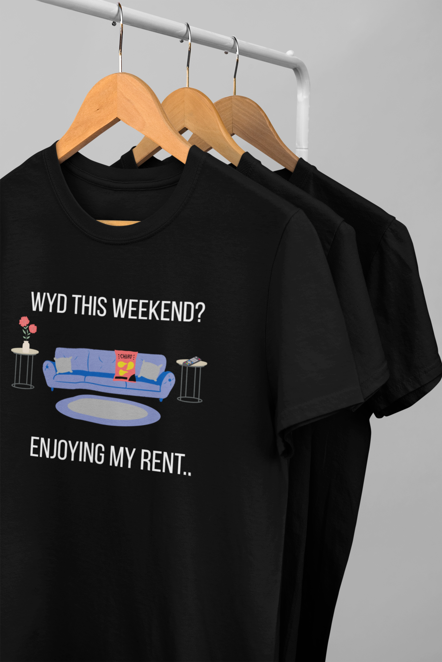 WYD This Weekend? Enjoying My Rent Unisex Cotton Tee