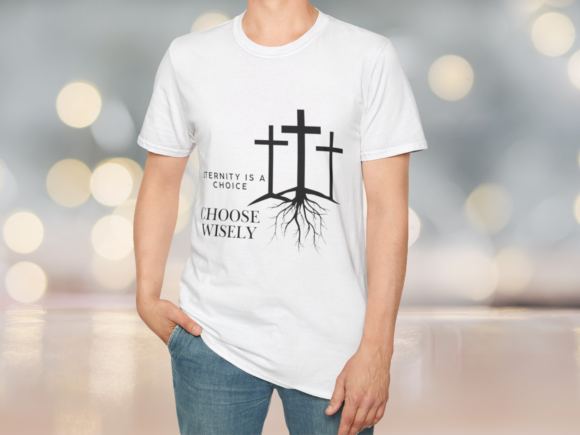 Christian Cross Unisex T-Shirt – Faith &amp; Belief-Themed Design | Religious Symbol, Spiritual Gift, Jesus Christ &amp; Christian Faith Apparel product thumbnail image