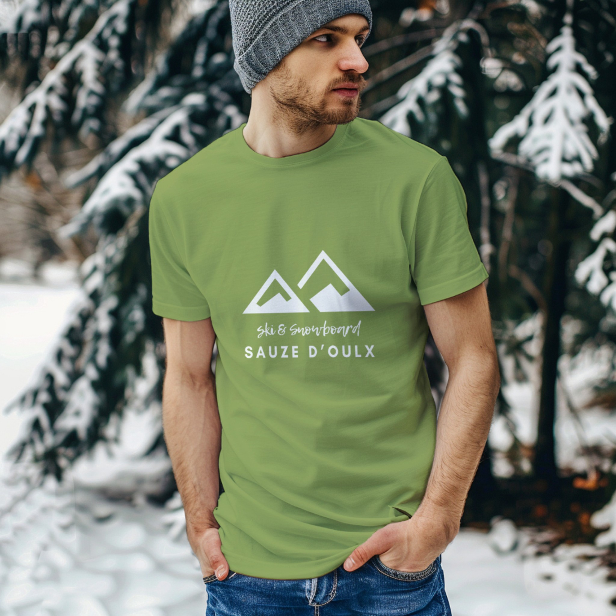 Ski & Snowboard Sauze d'Oulx T-Shirt - Unisex Softstyle Tee for Winter Sports Enthusiasts product thumbnail image Ski & Snowboard Sauze d'Oulx T-Shirt - Unisex Softstyle Tee for Winter Sports Enthusiasts product thumbnail image