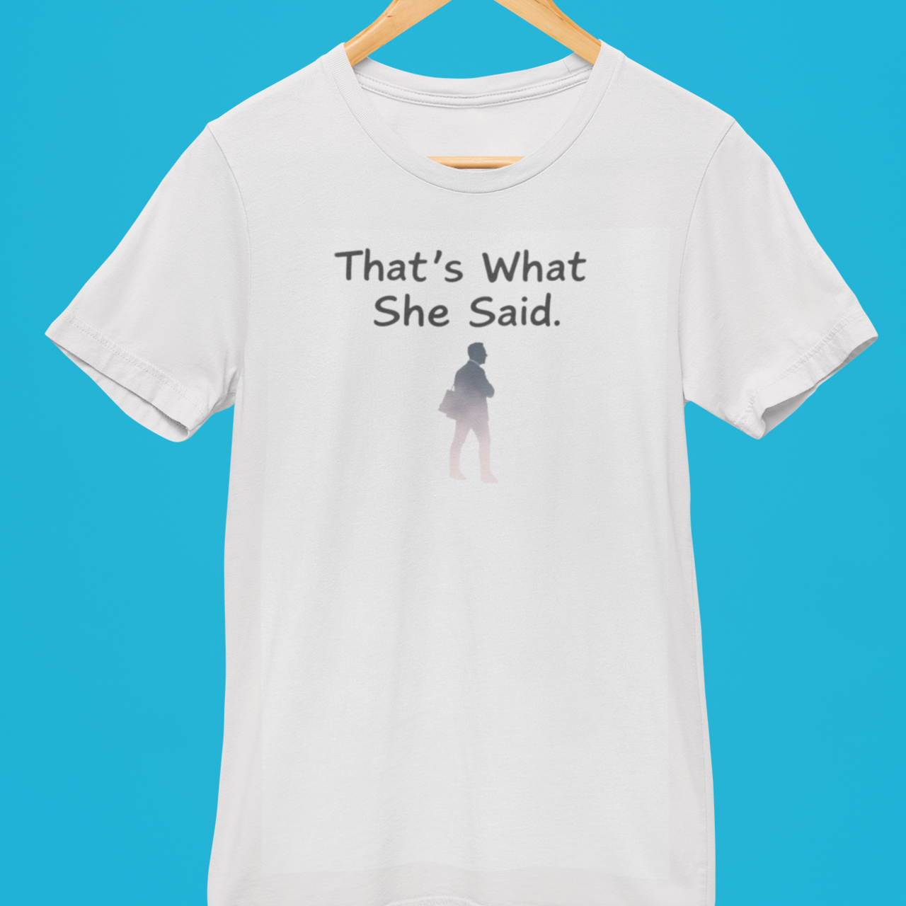 Funny Office Humor Tee, "That's What She Said" T-Shirt, Unisex Short Sleeve Shirt, Gift for Coworkers, Casual Workwear, Sarcastic Humor product thumbnail image