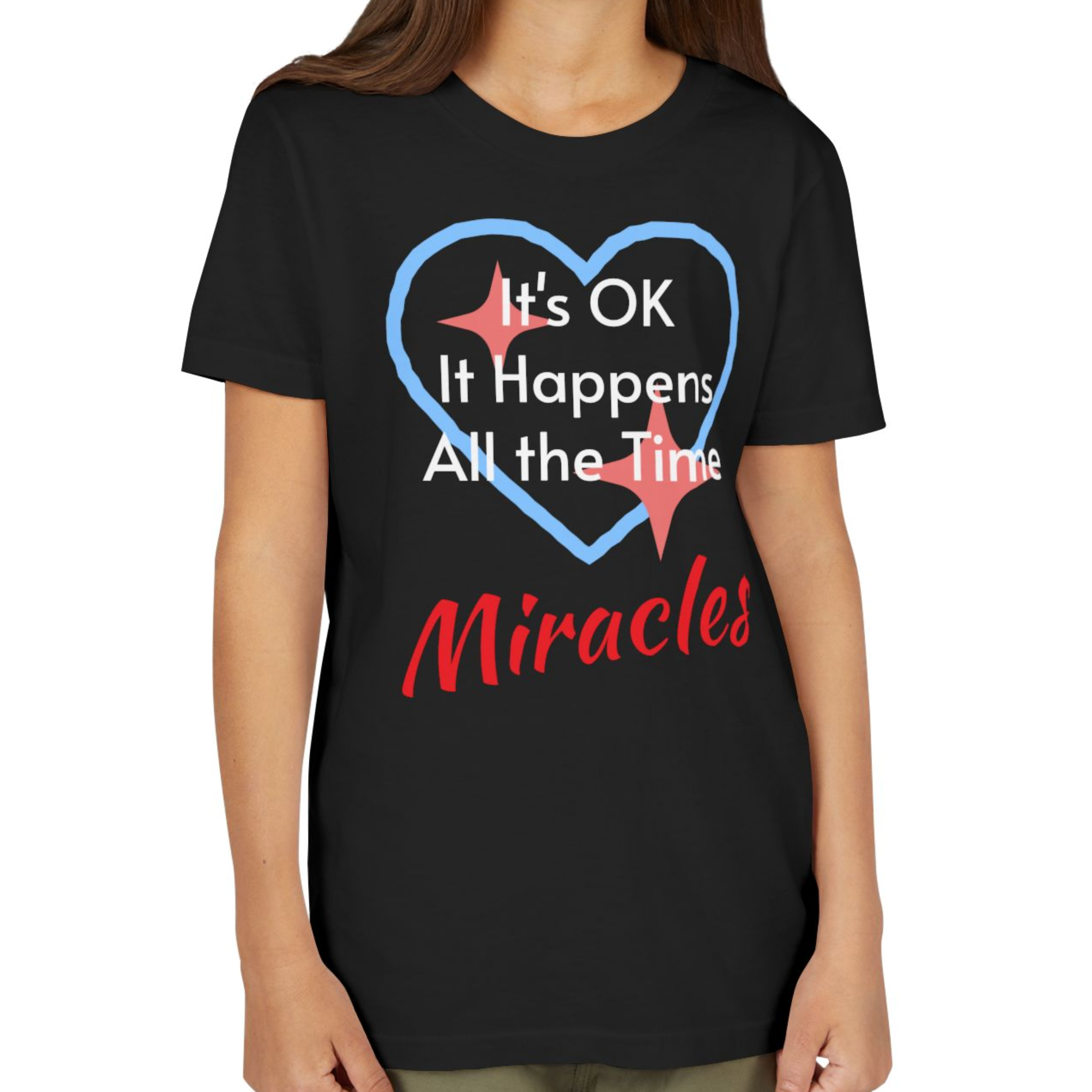 Youth T-Shirt, Miracles Happen Youth T-Shirt, Miracles Happen