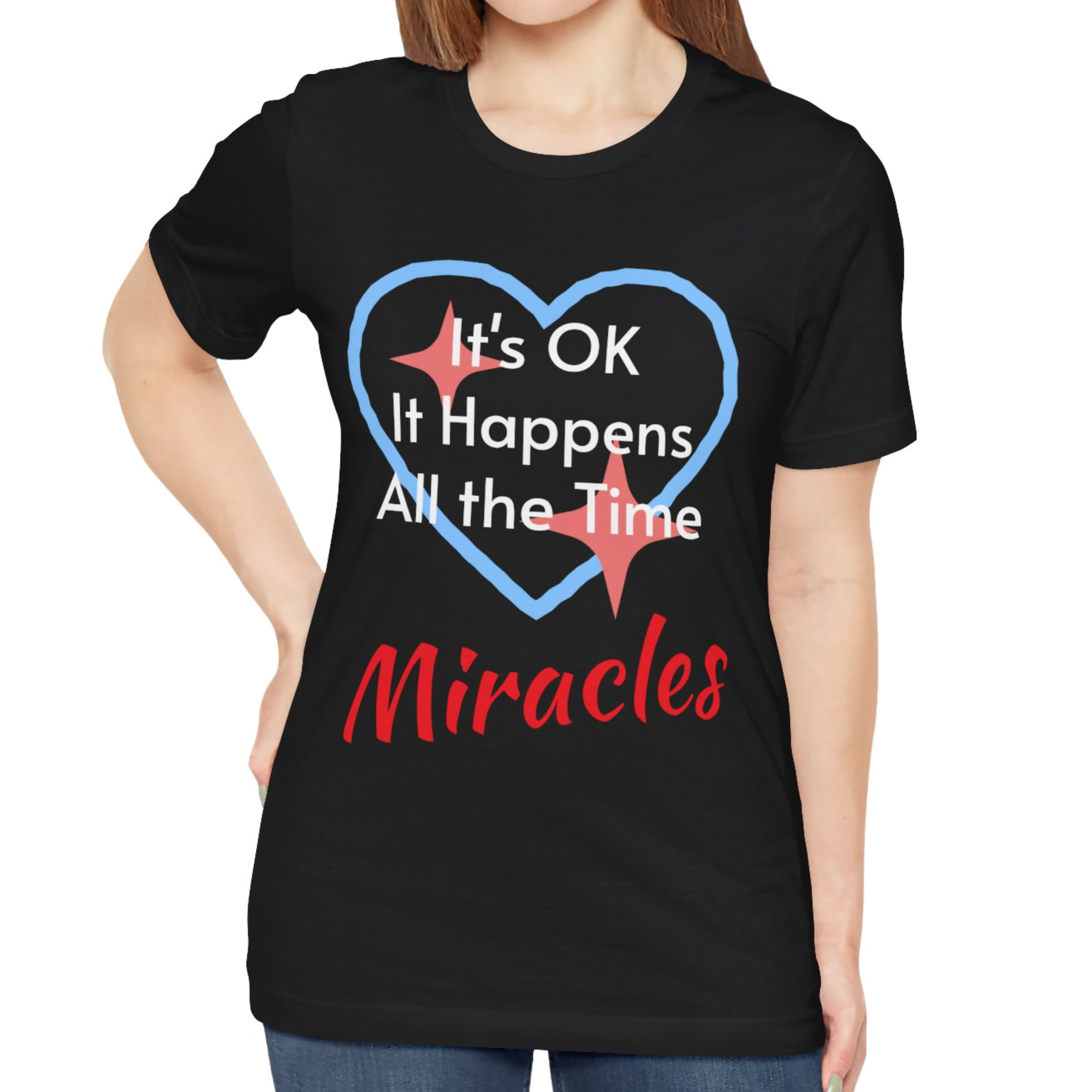 Unisex T-Shirt, Miracles Happen product thumbnail image Unisex T-Shirt, Miracles Happen product thumbnail image