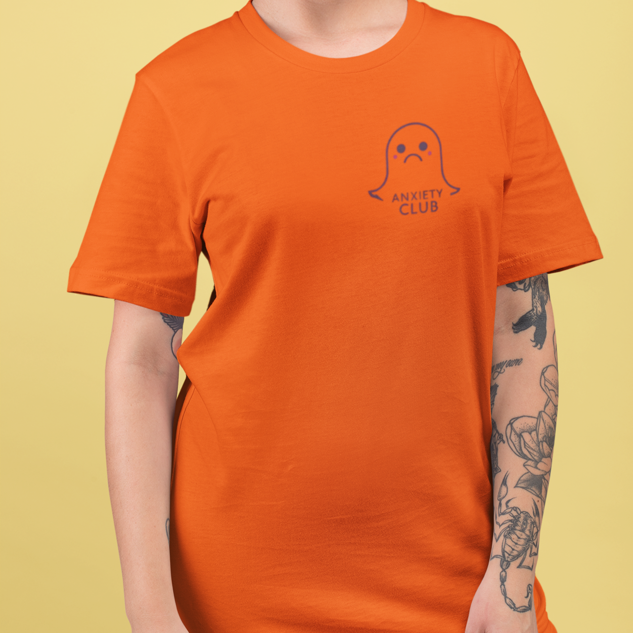 Anxiety Club Tee - Comfort and Community in Style, Perfect for Relaxed Days, Casual Outings, Supportive Gifts, Mental Health Awareness, product thumbnail image