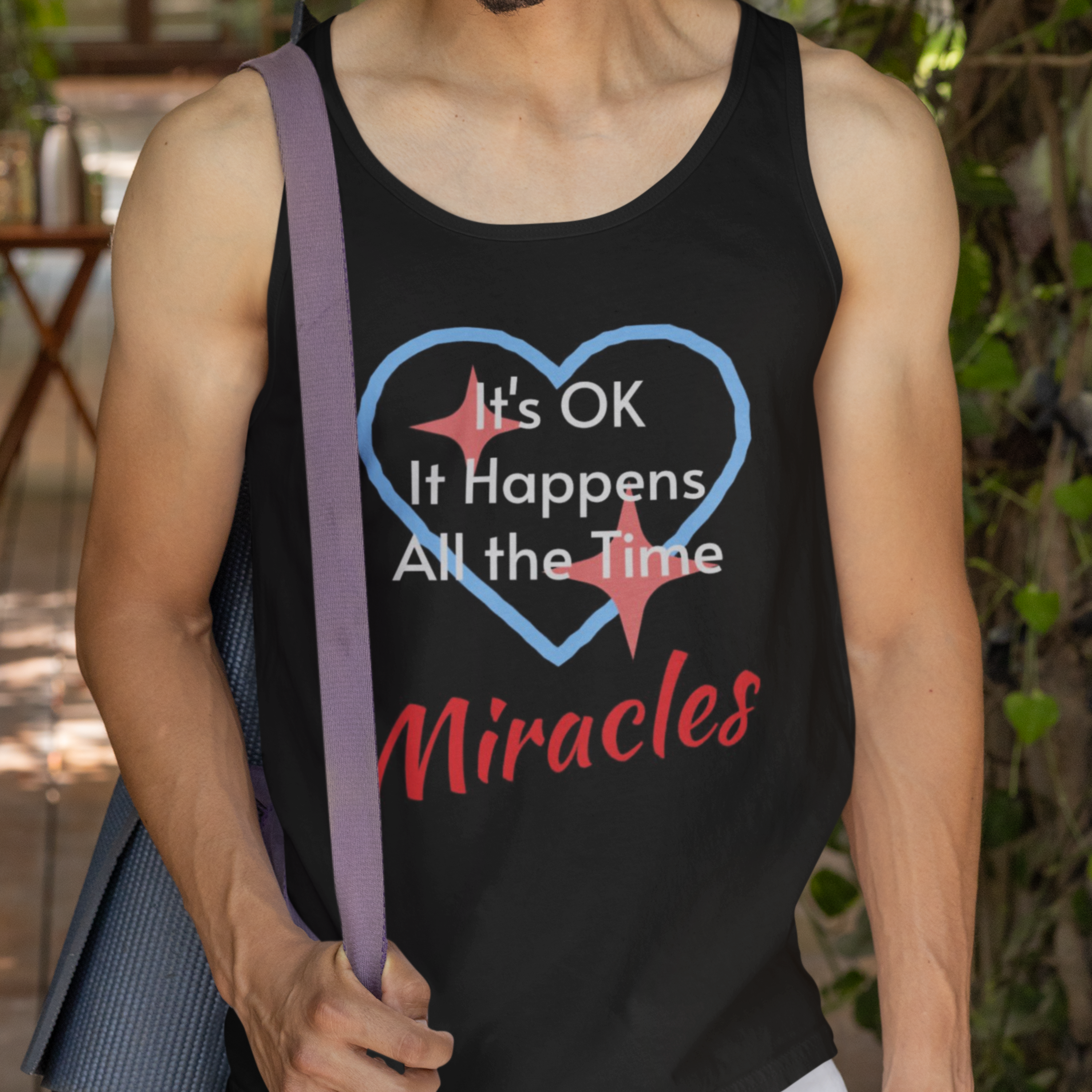 Unisex Tank Top, Miracles Happen product thumbnail image Unisex Tank Top, Miracles Happen product thumbnail image