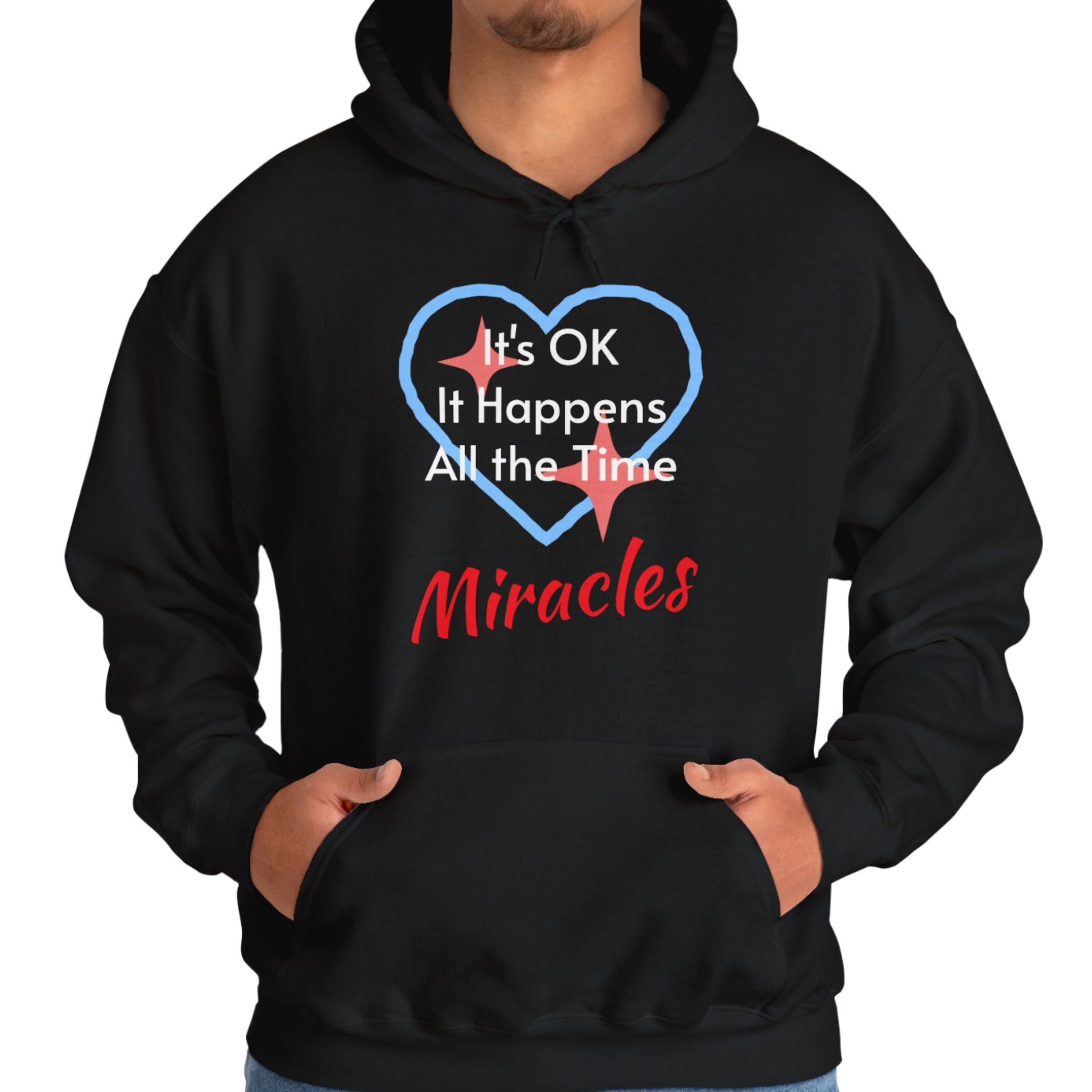 Unisex Hoodie, Miracles Happen product thumbnail image Unisex Hoodie, Miracles Happen product thumbnail image