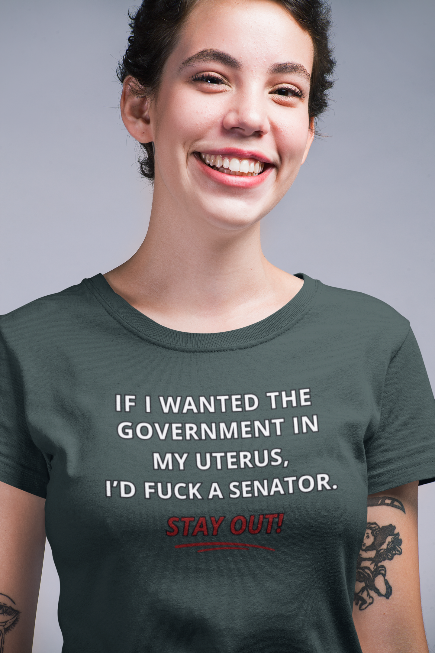 Women's Reproductive Rights Activism Tee. Express Shipping Available! product thumbnail image