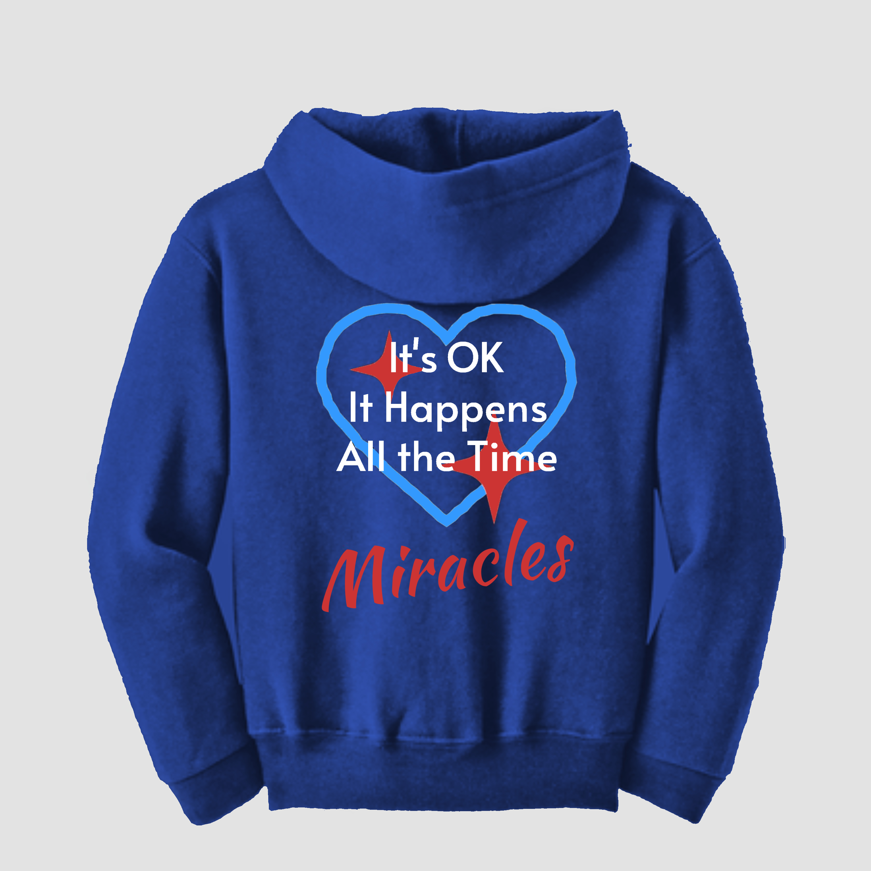 Zip-Up Youth Hoodie, Miracles Happen (Image on Back) product thumbnail image Zip-Up Youth Hoodie, Miracles Happen (Image on Back) product thumbnail image