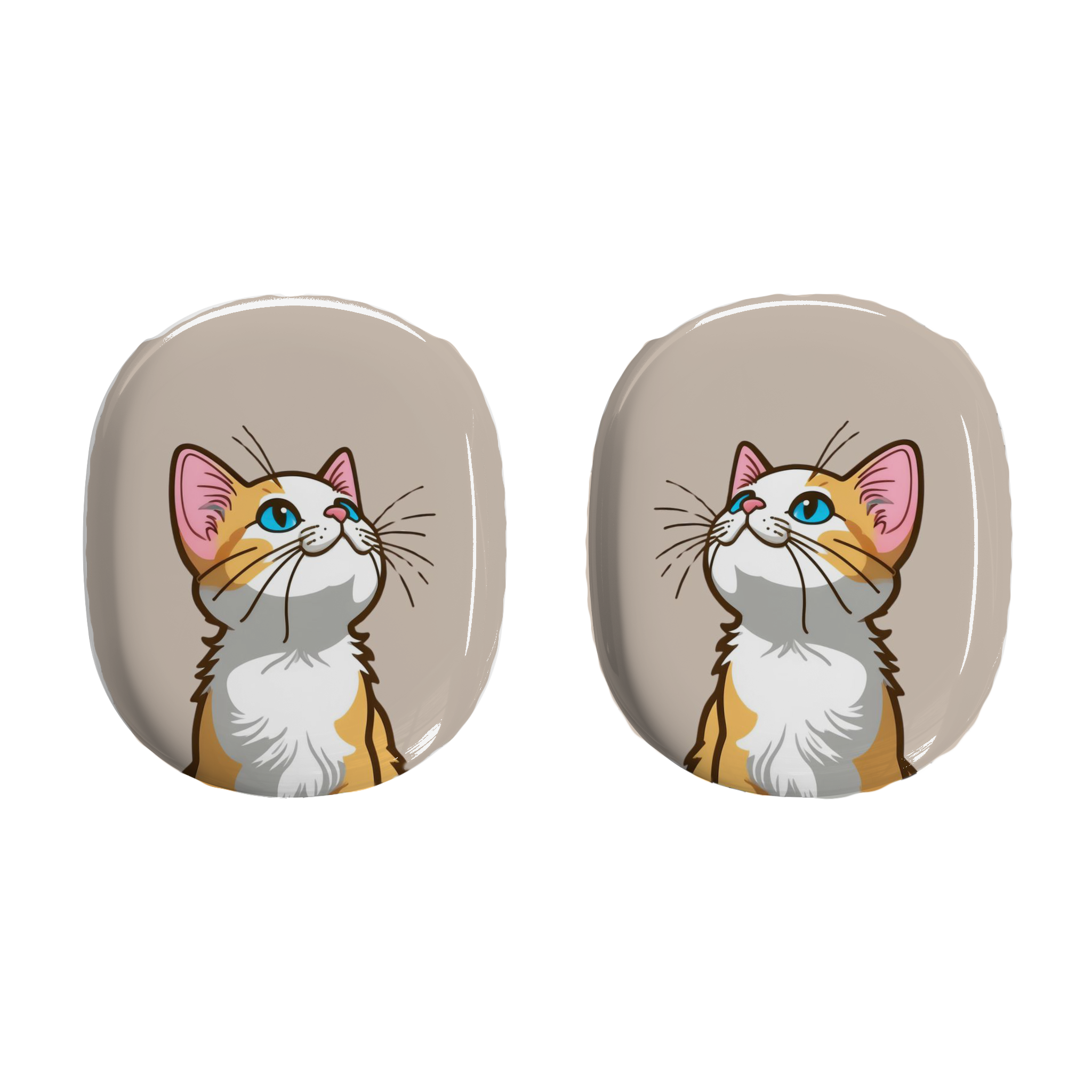 Cute Cat AirPod Max Case, Cat Lover Gift, Airpod Max Accessory, Unique Earphone Case, Fun Cat Design, Kitten Themed - Meow Meow product thumbnail image
