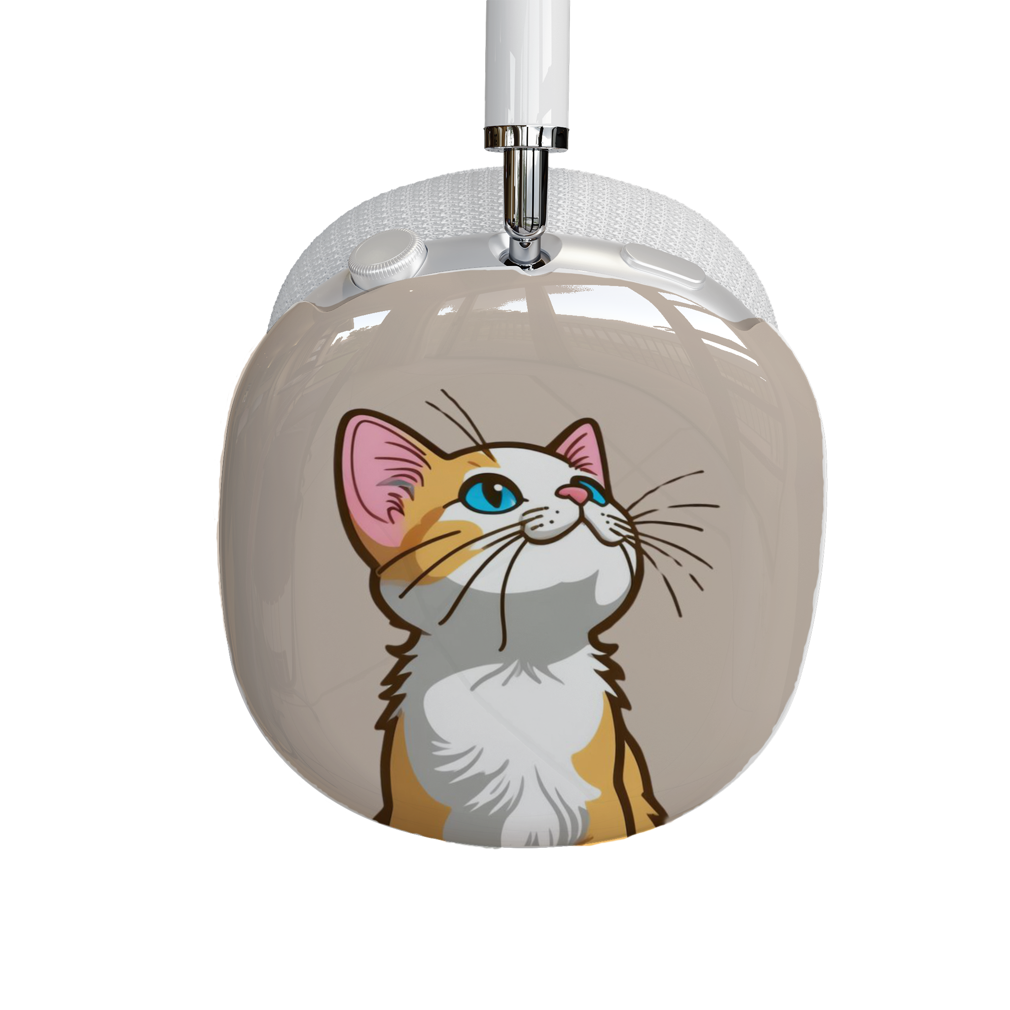 Cute Cat AirPod Max Case, Cat Lover Gift, Airpod Max Accessory, Unique Earphone Case, Fun Cat Design, Kitten Themed - Meow Meow product thumbnail image