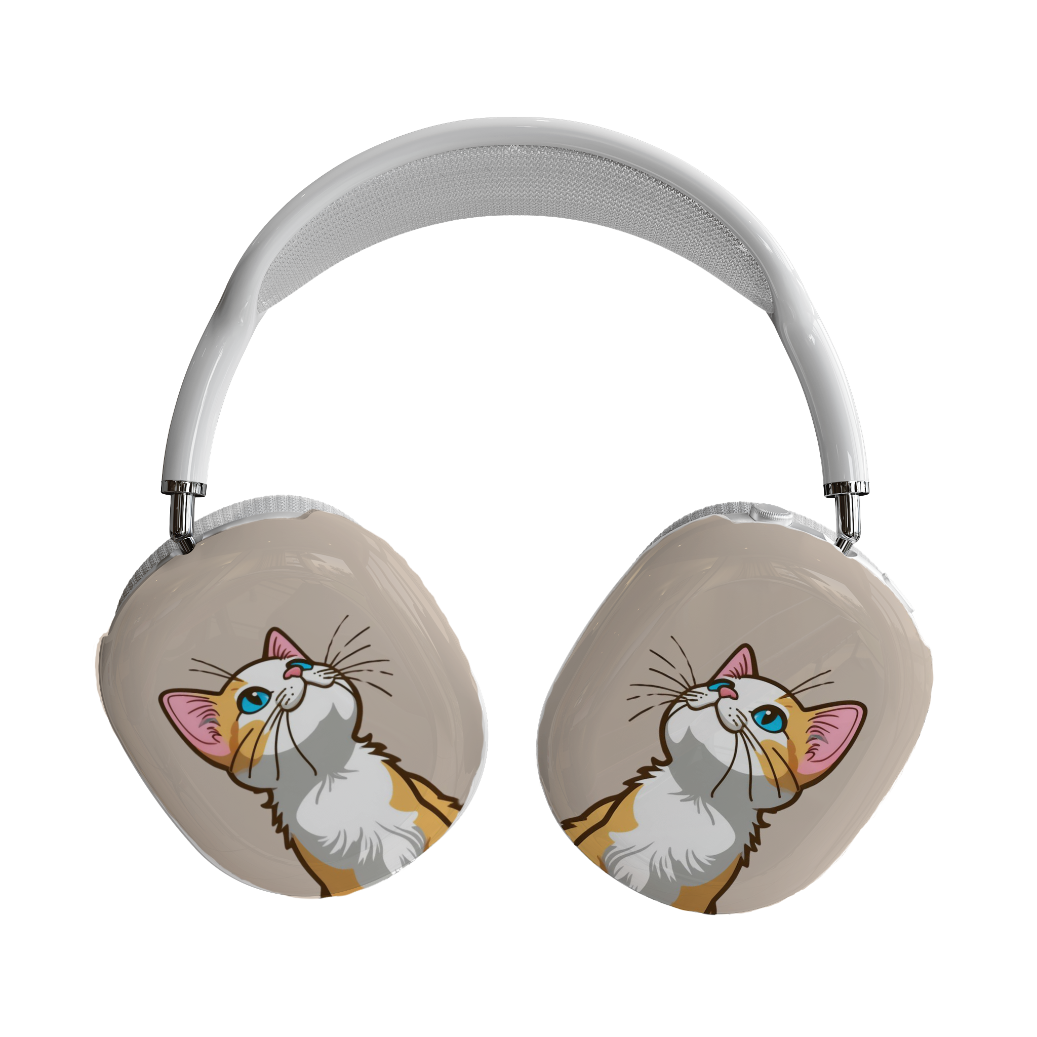 Cute Cat AirPod Max Case, Cat Lover Gift, Airpod Max Accessory, Unique Earphone Case, Fun Cat Design, Kitten Themed - Meow Meow