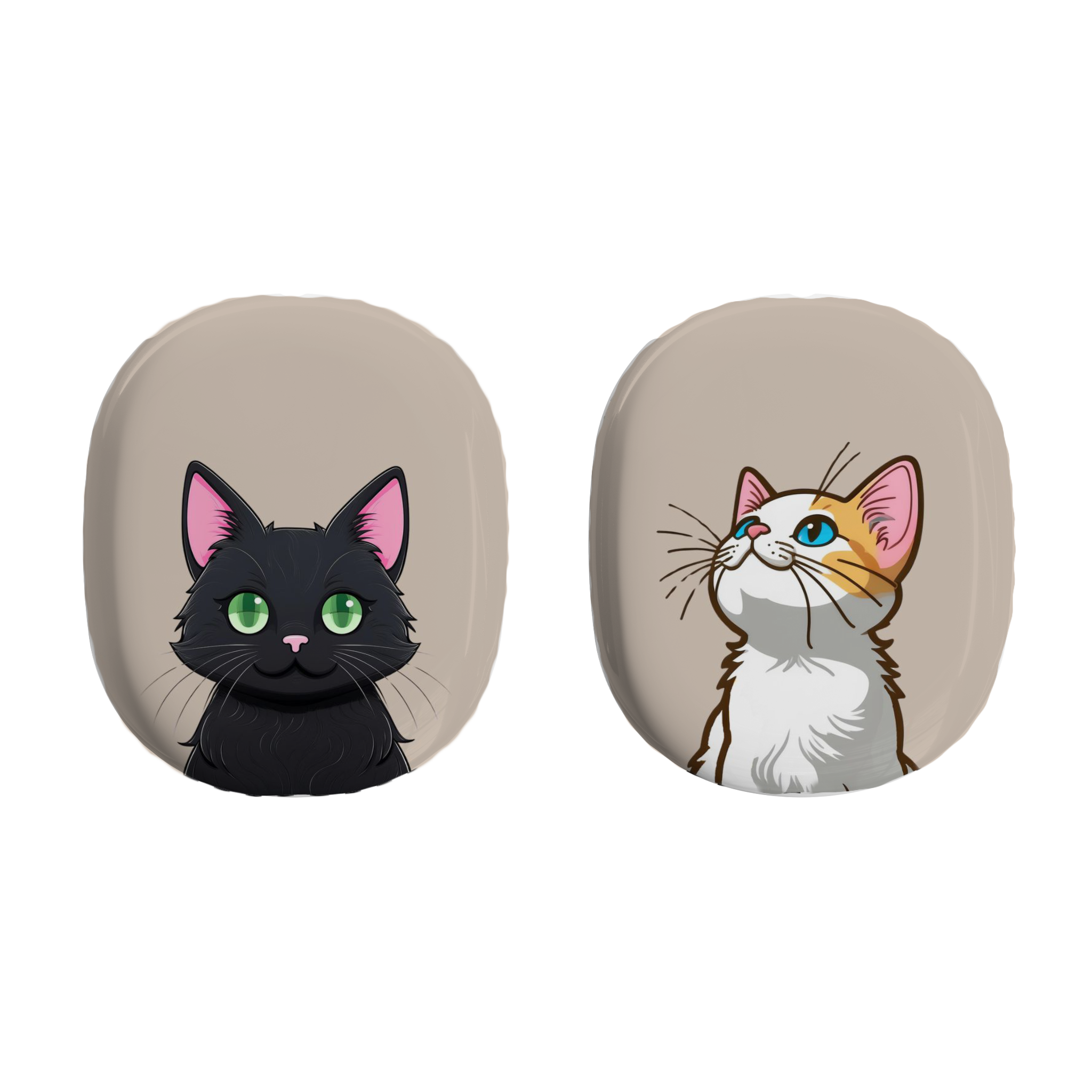 Cute Cat AirPods Max Shell Case, Cat Lover Gift, Kawaii Cat Accessory, Pet Owner Essential, Fun Earphone Protection - Meow Meow product thumbnail image
