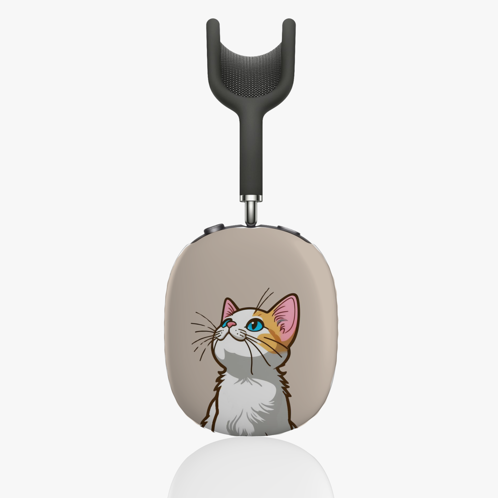 Cute Cat AirPods Max Shell Case, Cat Lover Gift, Kawaii Cat Accessory, Pet Owner Essential, Fun Earphone Protection - Meow Meow product thumbnail image