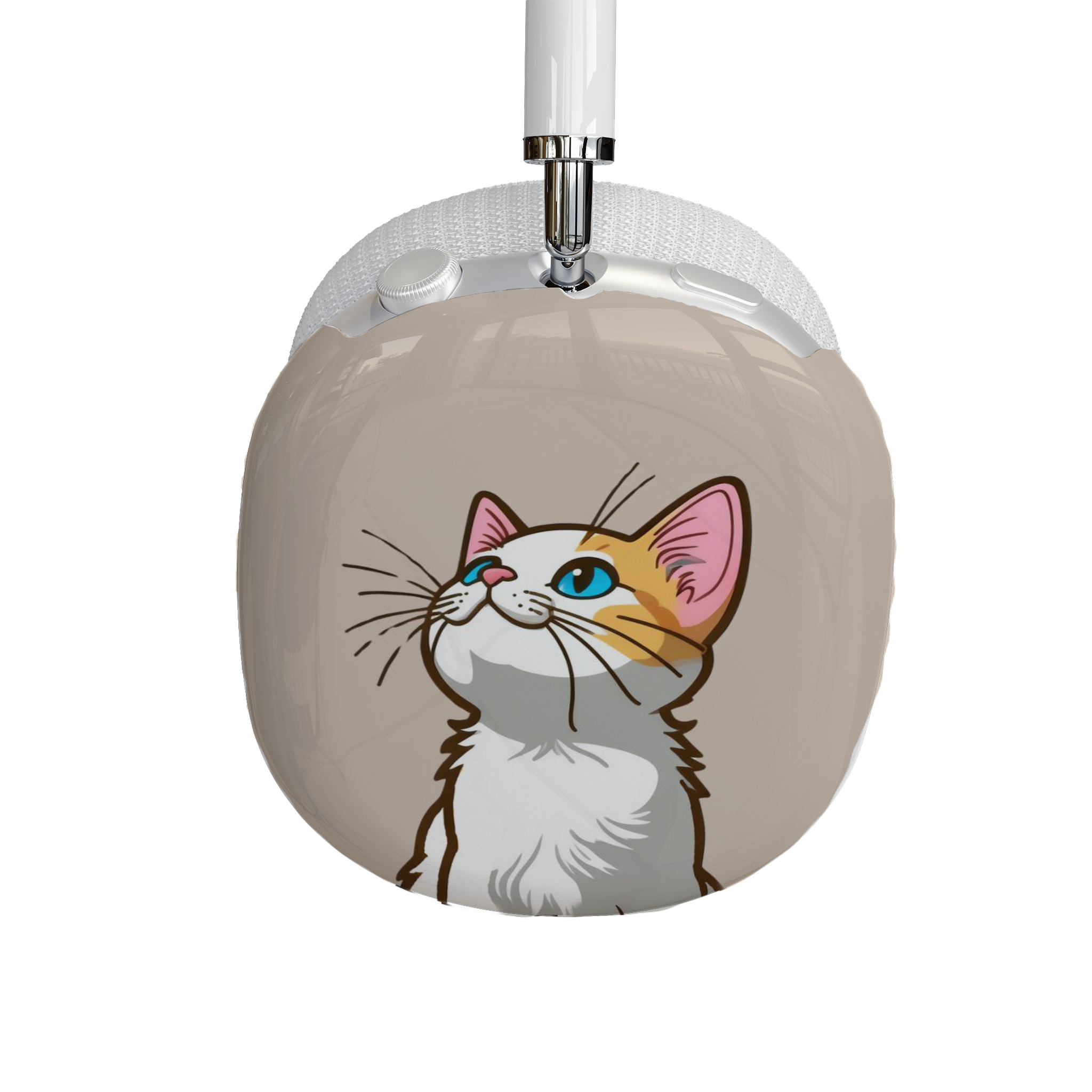Cute Cat AirPods Max Shell Case, Cat Lover Gift, Kawaii Cat Accessory, Pet Owner Essential, Fun Earphone Protection - Meow Meow product thumbnail image