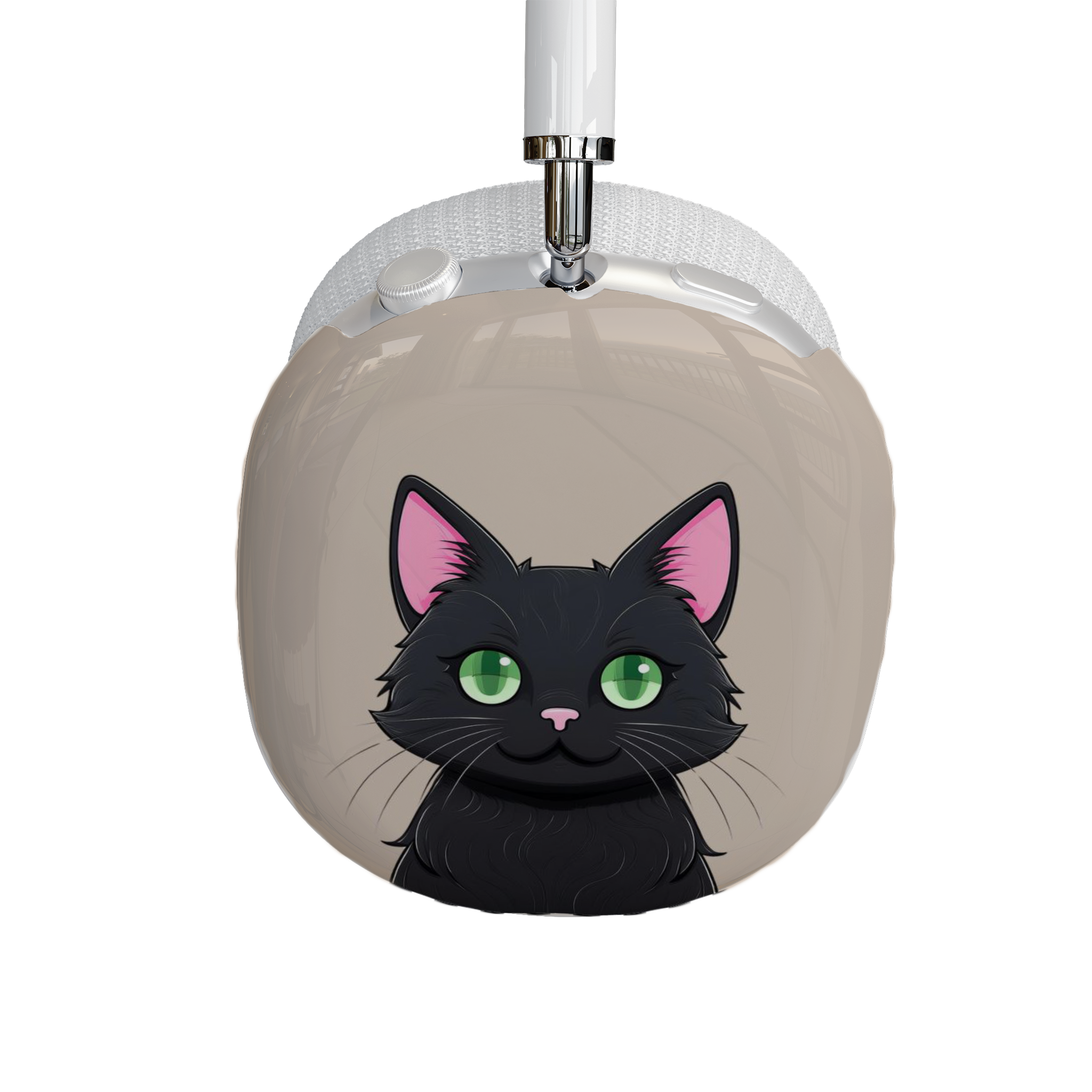 Cute Cat AirPods Max Shell Case, Cat Lover Gift, Kawaii Cat Accessory, Pet Owner Essential, Fun Earphone Protection - Meow Meow product thumbnail image