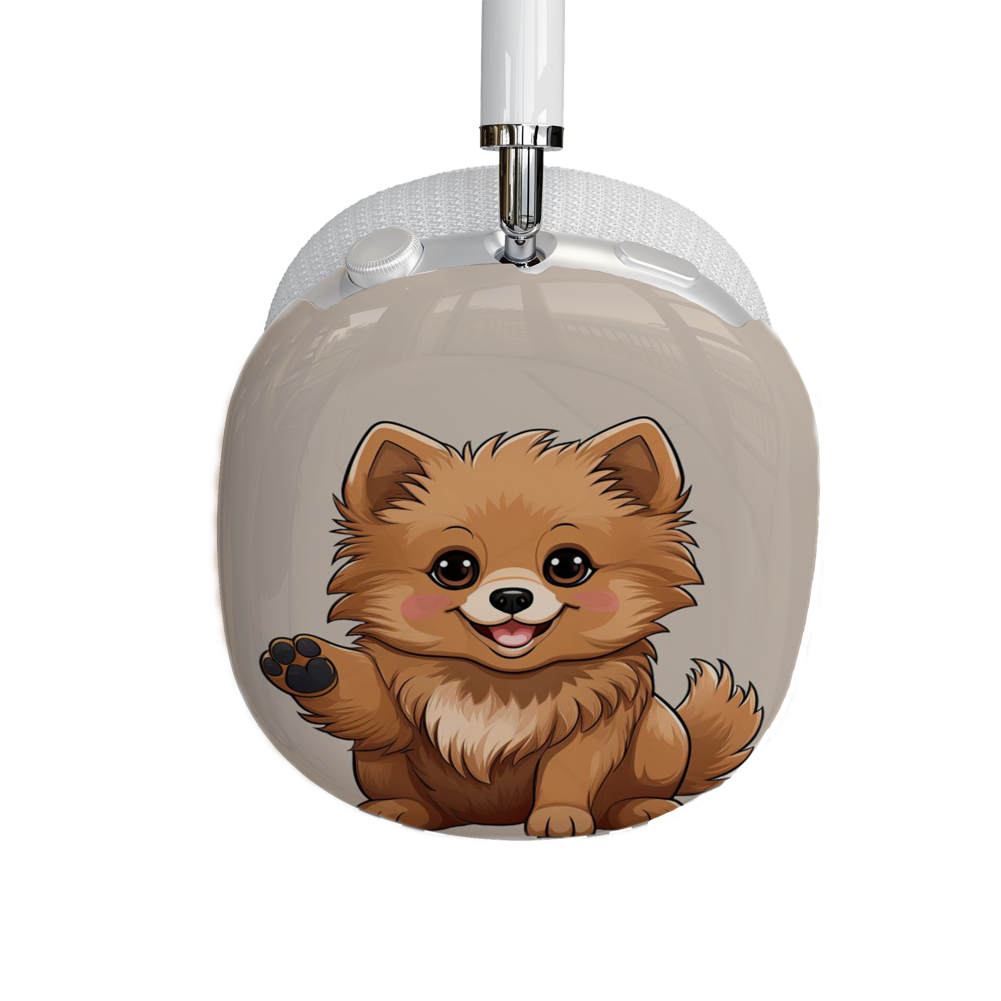 Dog Lover AirPods Max Shell Case, Cute Pomeranian &amp; Chihuahua Design, Adorable Apple Fan or Pet Owner Gift,  Animal Lover Gift - Woof Woof product thumbnail image