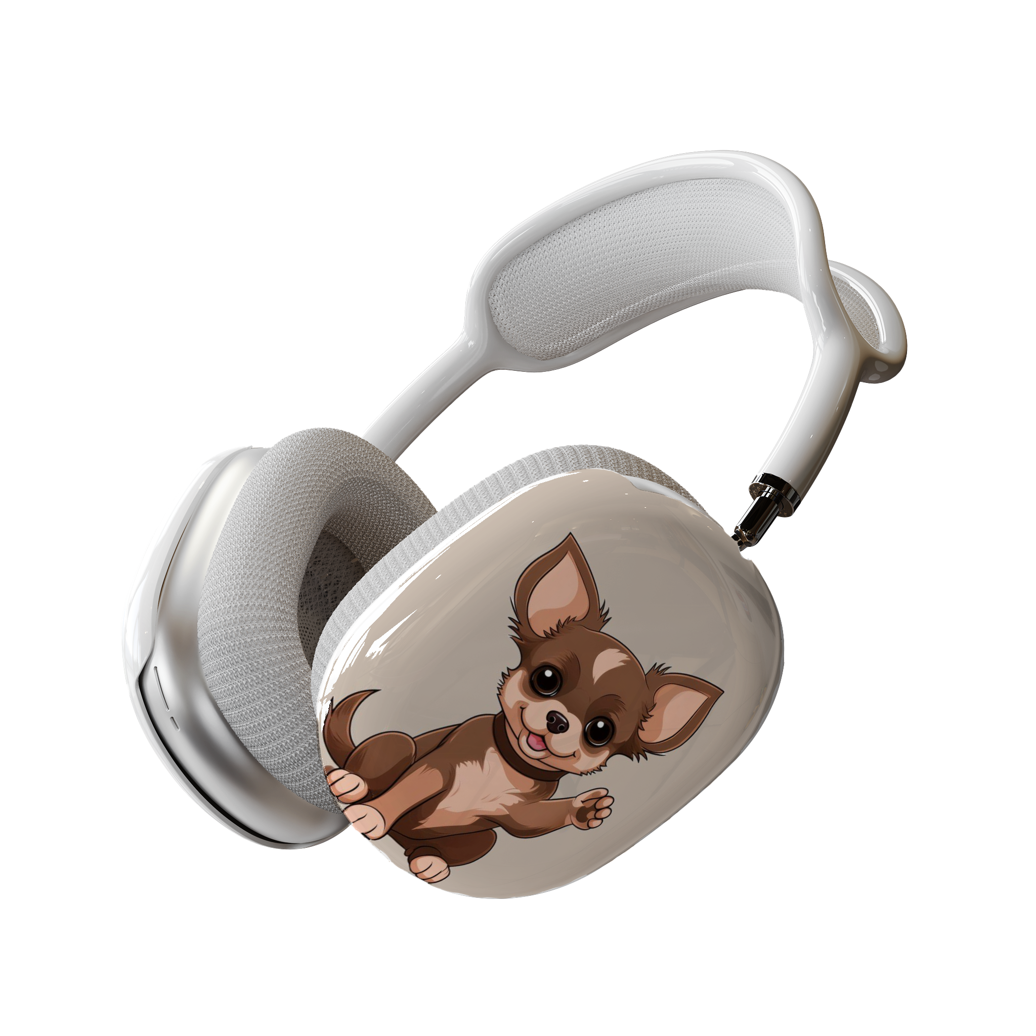 Dog Lover AirPods Max Shell Case, Cute Pomeranian &amp; Chihuahua Design, Adorable Apple Fan or Pet Owner Gift,  Animal Lover Gift - Woof Woof product thumbnail image
