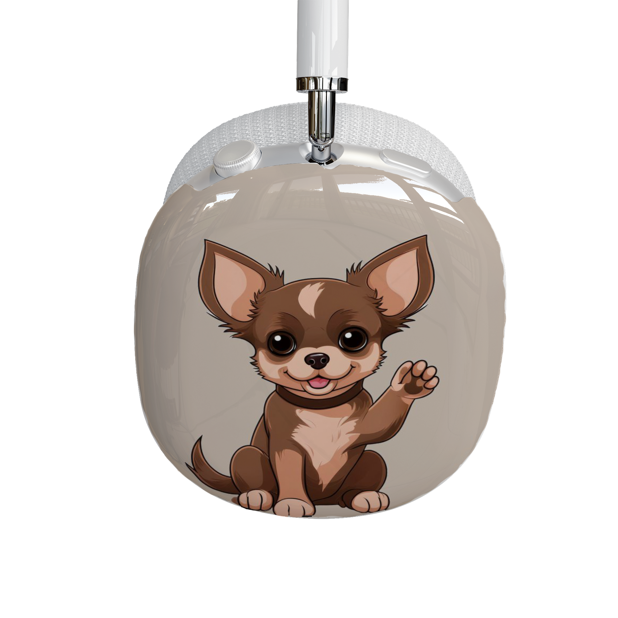 Dog Lover AirPods Max Shell Case, Cute Pomeranian &amp; Chihuahua Design, Adorable Apple Fan or Pet Owner Gift,  Animal Lover Gift - Woof Woof product thumbnail image