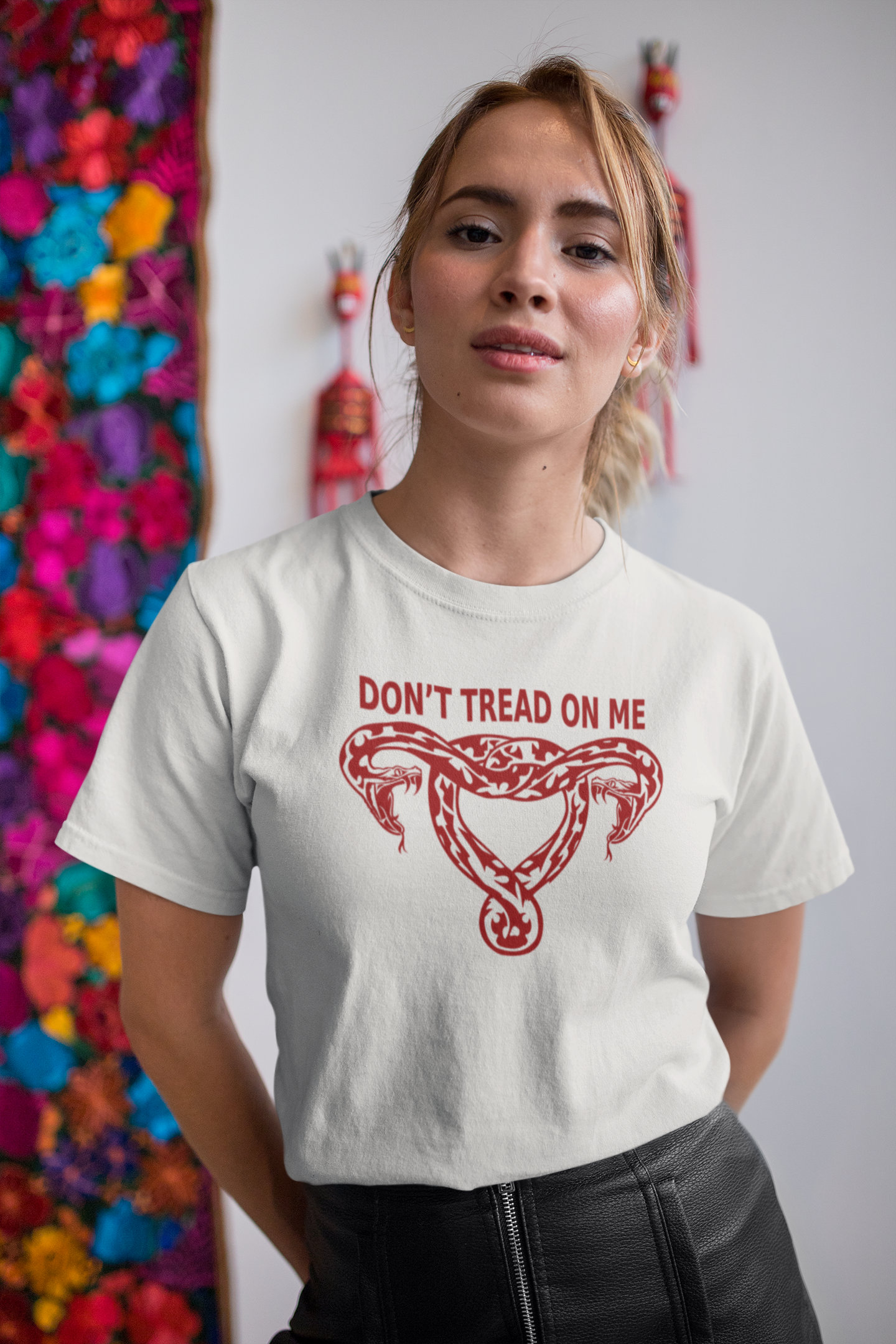 Reproductive Rights Tee - 'Don't Tread On Me' - Activism - 2 day Express Shipping Avail product thumbnail image