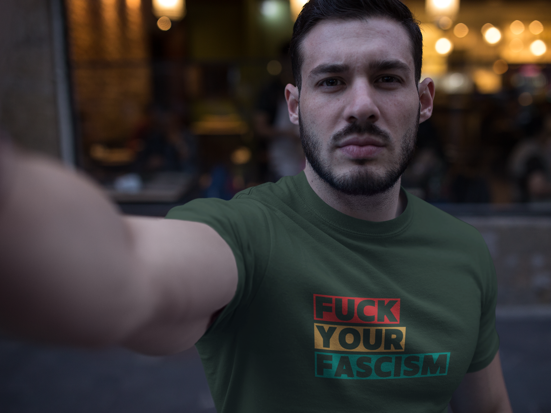 Fuck Your Fascism T-Shirt | Graphic Tee | Activism, Unisex, Cotton product thumbnail image Fuck Your Fascism T-Shirt | Graphic Tee | Activism, Unisex, Cotton product thumbnail image