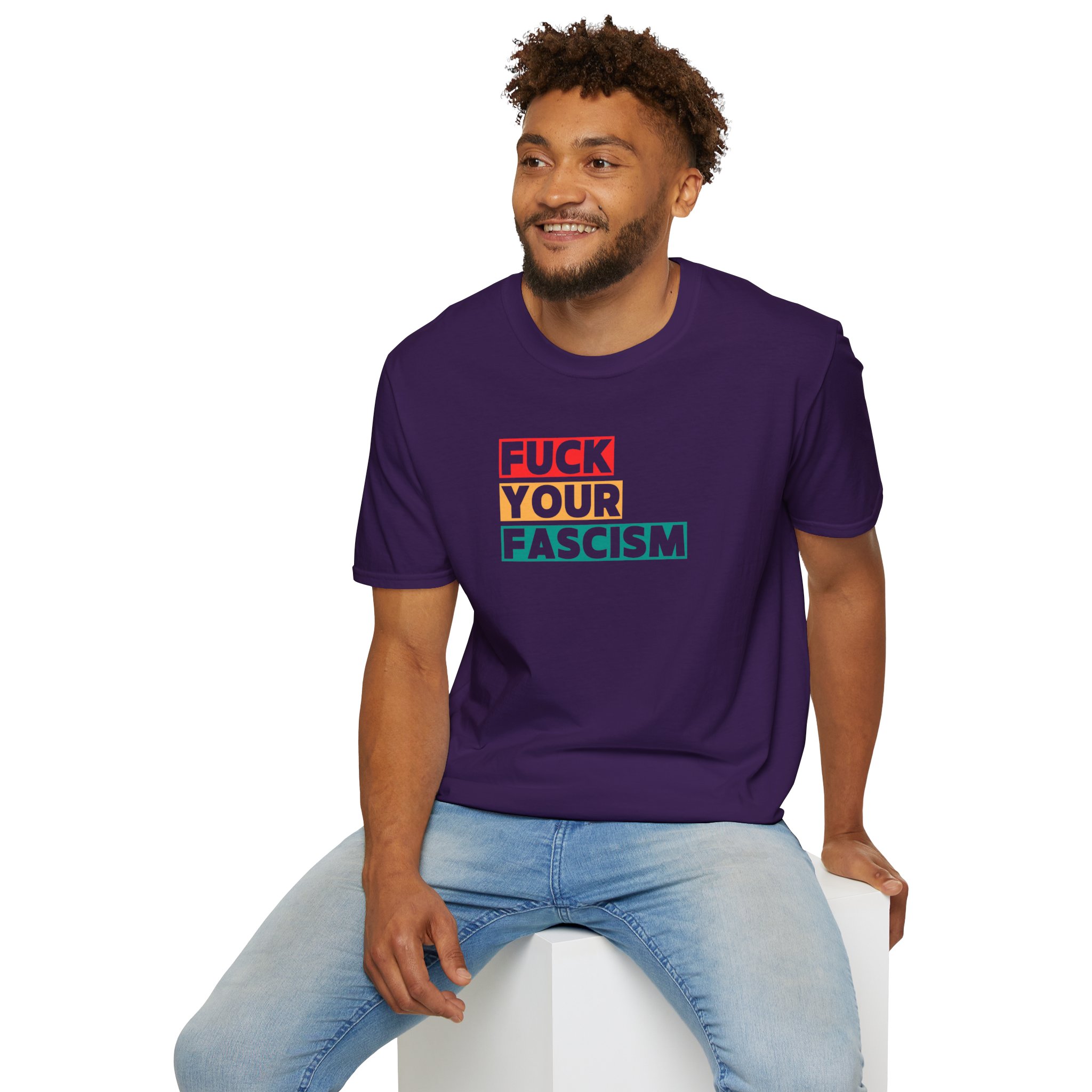 Fuck Your Fascism T-Shirt | Graphic Tee | Activism, Unisex, Cotton product thumbnail image Fuck Your Fascism T-Shirt | Graphic Tee | Activism, Unisex, Cotton product thumbnail image