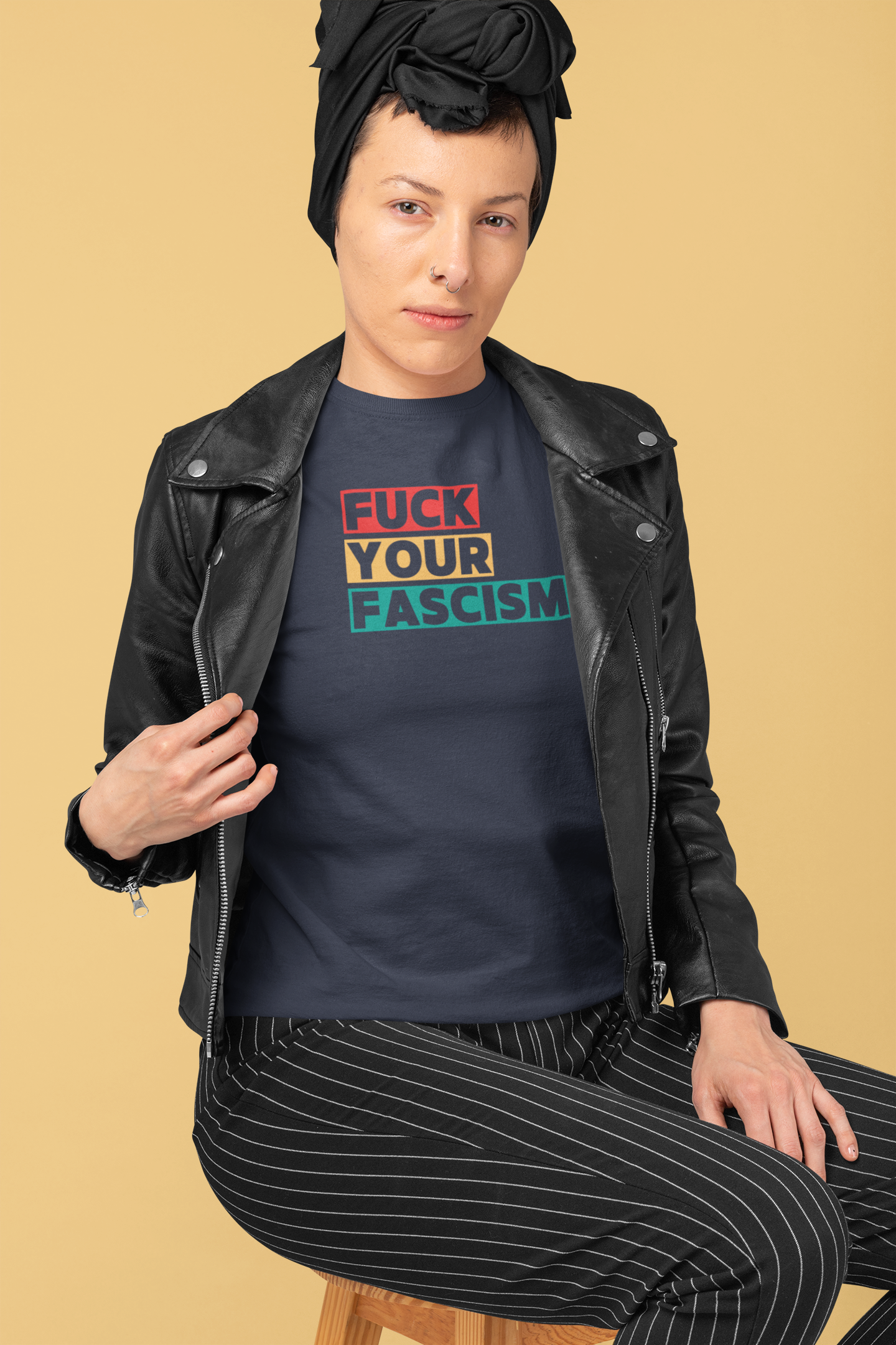 Fuck Your Fascism T-Shirt | Graphic Tee | Activism, Unisex, Cotton product thumbnail image Fuck Your Fascism T-Shirt | Graphic Tee | Activism, Unisex, Cotton product thumbnail image
