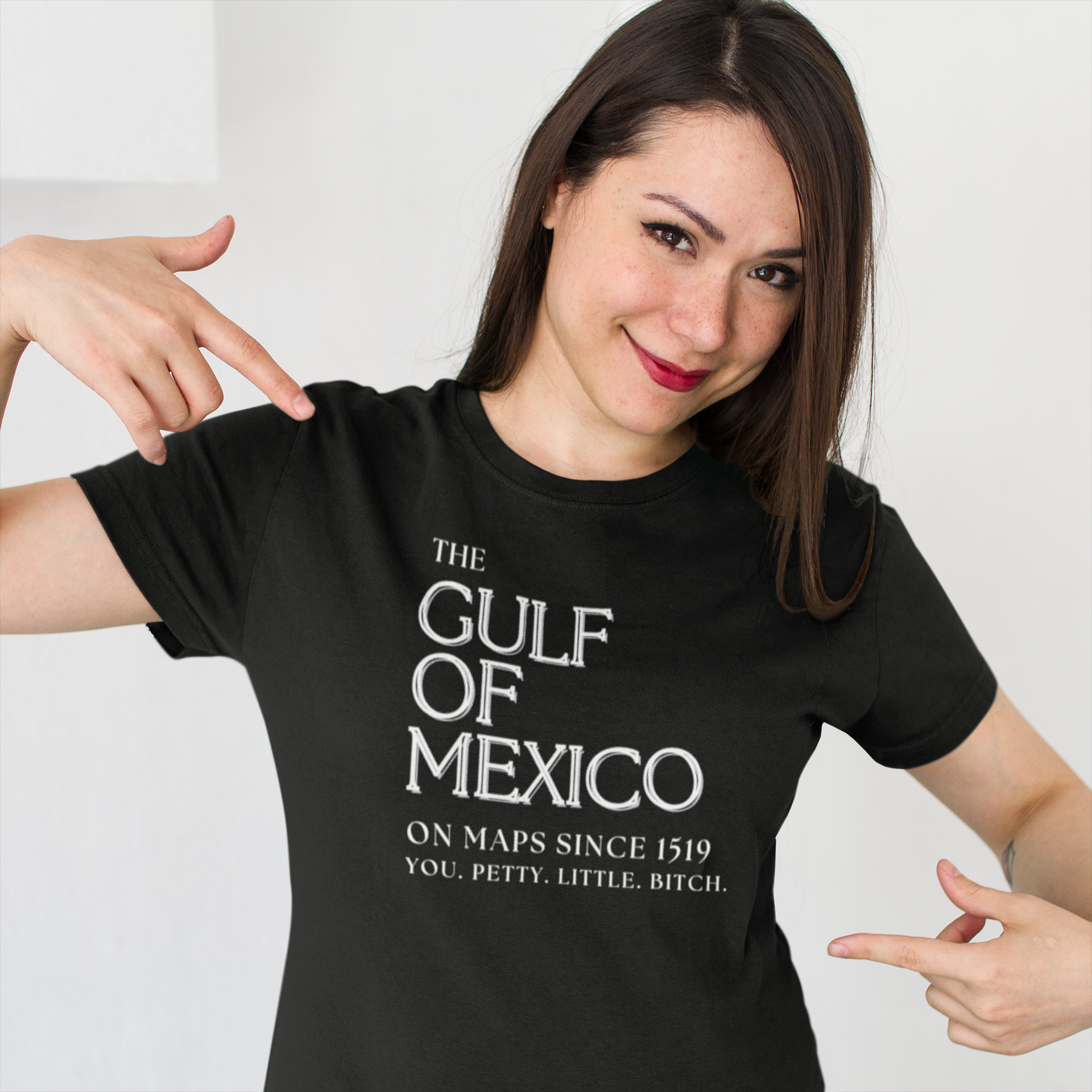 Gulf of Mexico - You Petty Little Fuck - Map, Unisex Cotton Tee  product thumbnail image