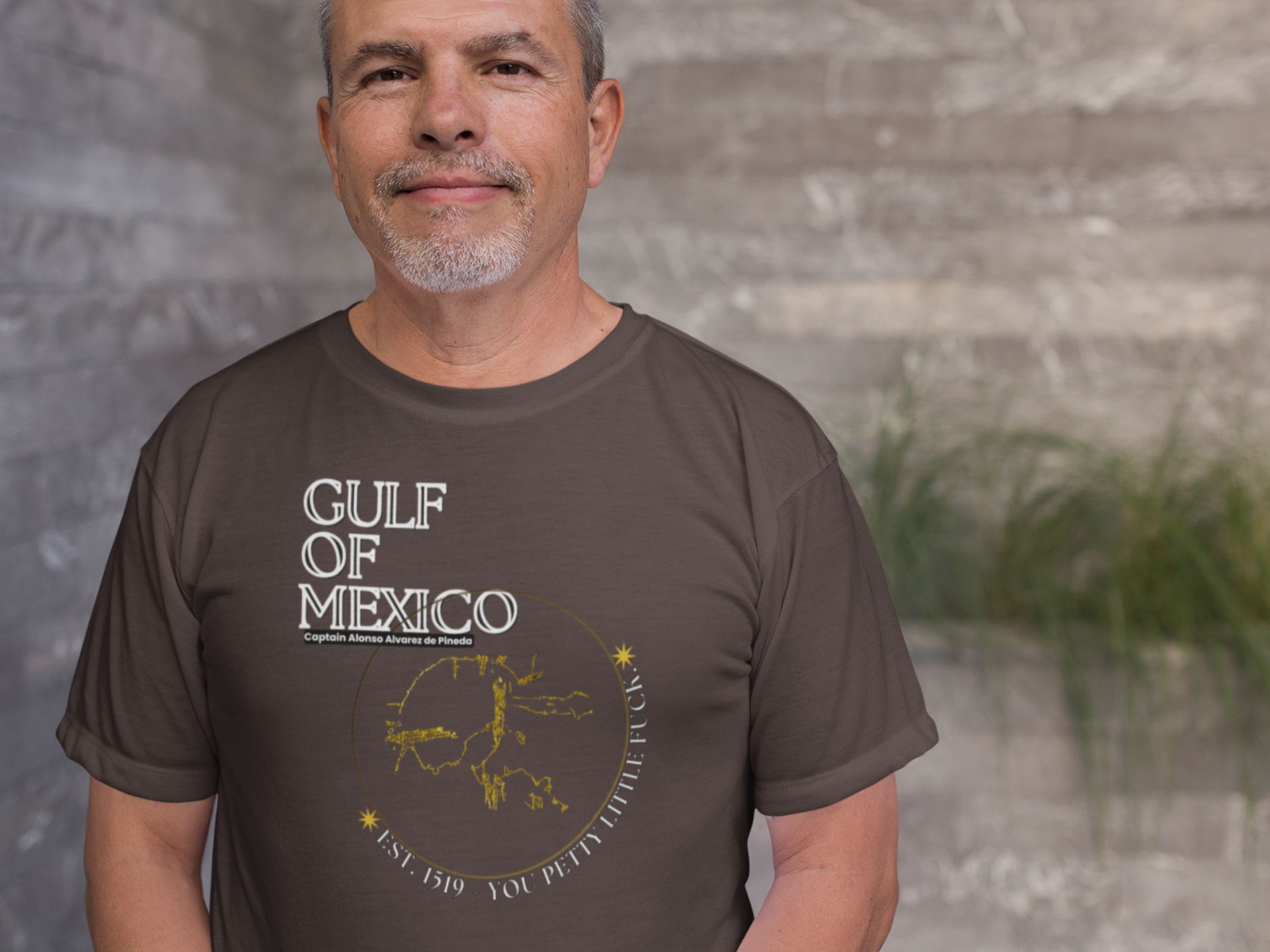 Gulf of Mexico - You Petty Little Fuck - Map, Unisex Cotton Tee  product thumbnail image
