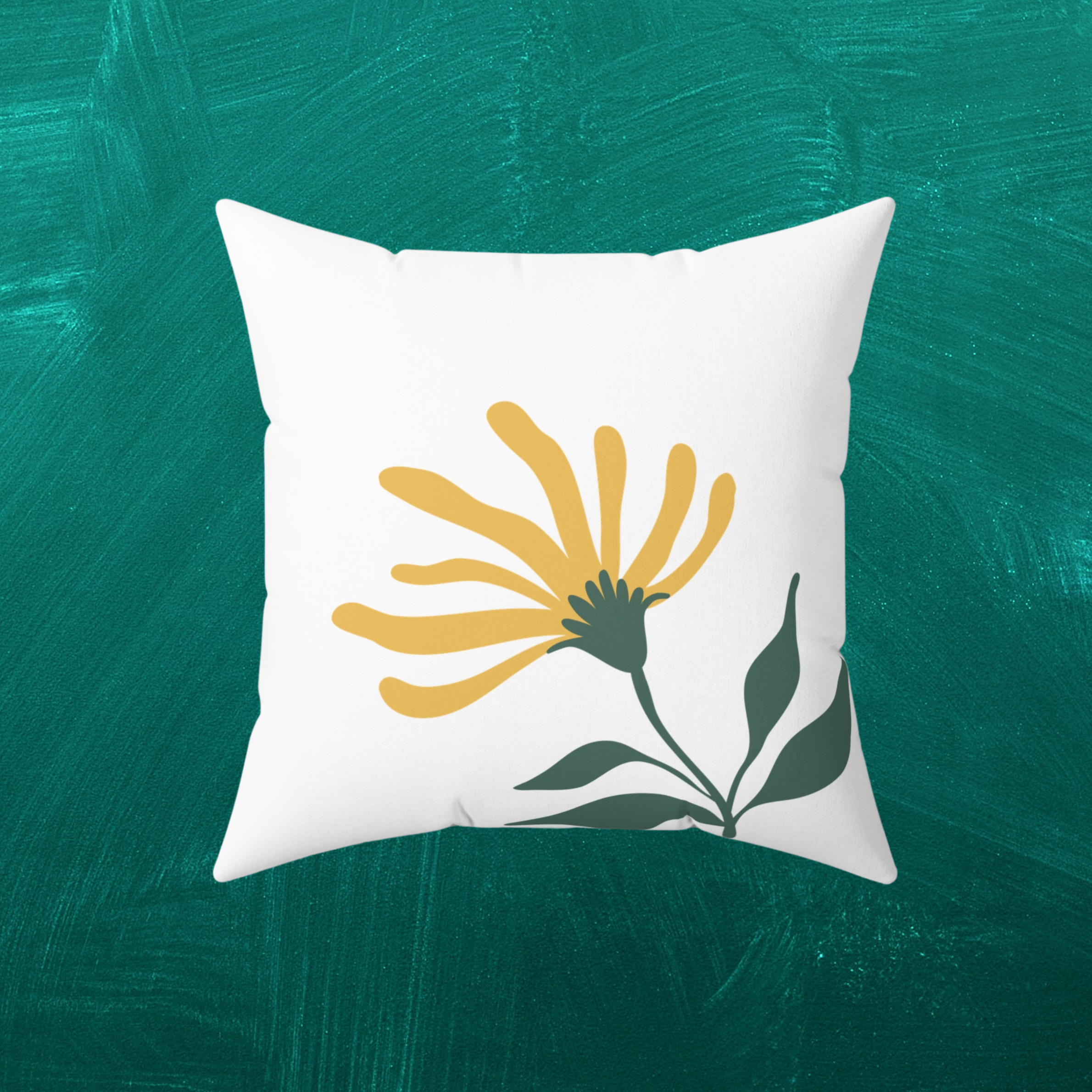 Floral Square Pillow | Cozy Home Décor product thumbnail image Floral Square Pillow | Cozy Home Décor product thumbnail image