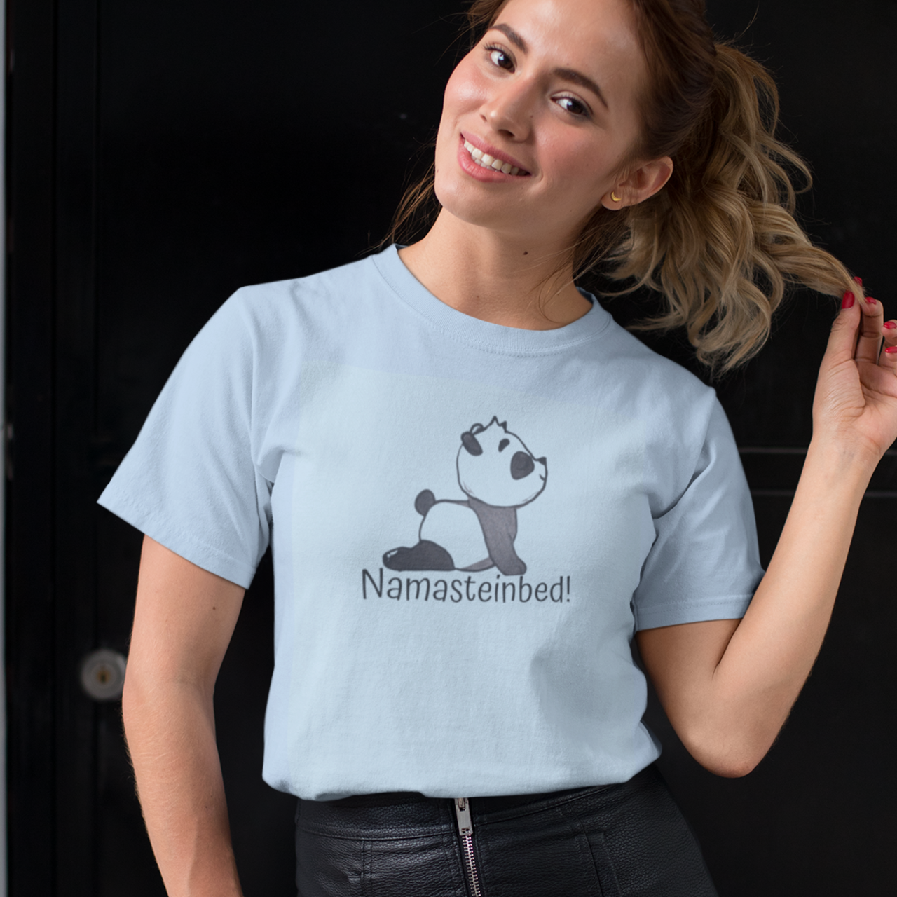 Namasteinbed Unisex T-shirt, Mindfulness Tee, Yoga Shirt, Relaxation Top, Meditation Gift product thumbnail image