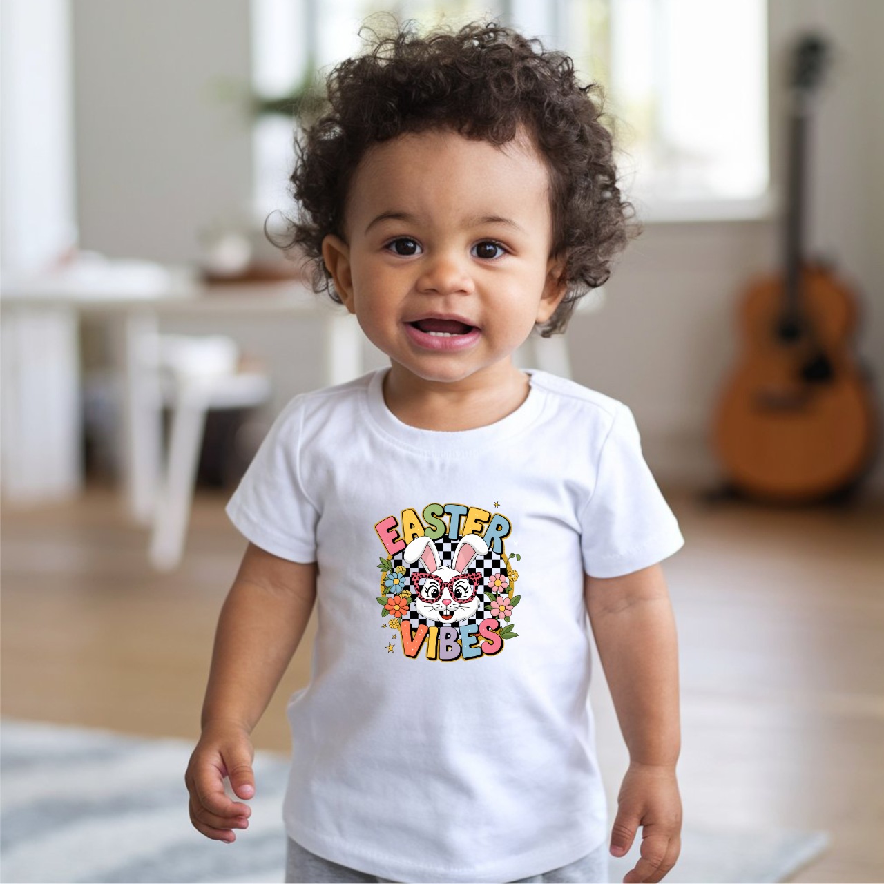 Easter Vibes Infant Tee - Cute Bunny Graphic for Baby Celebrations product thumbnail image Easter Vibes Infant Tee - Cute Bunny Graphic for Baby Celebrations product thumbnail image