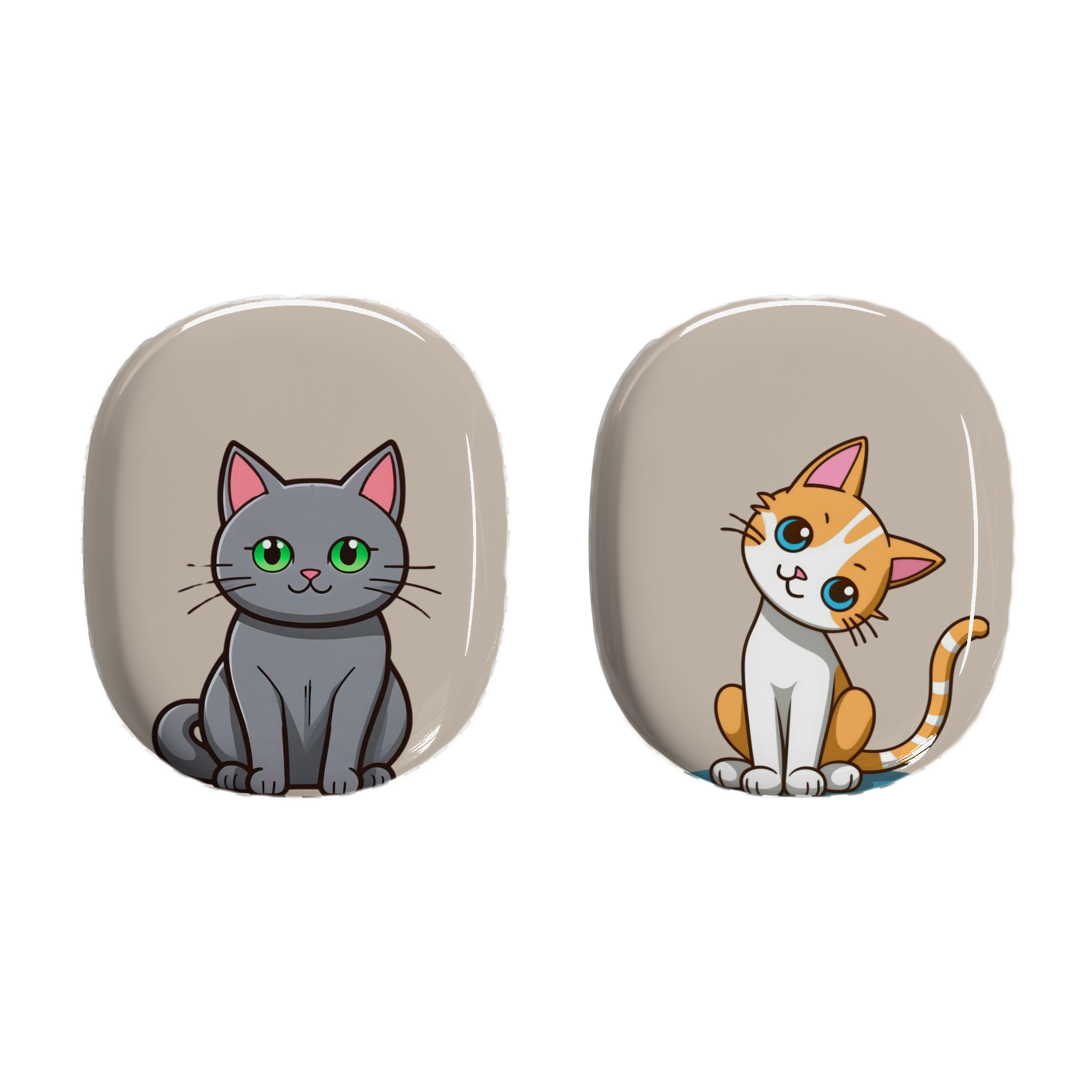 Cute Cat AirPods Max Shell Case, Cat Lover Gift, Kawaii Cat Accessory, Pet Owner Essential, Fun Earphone Protection - Meow Meow product thumbnail image