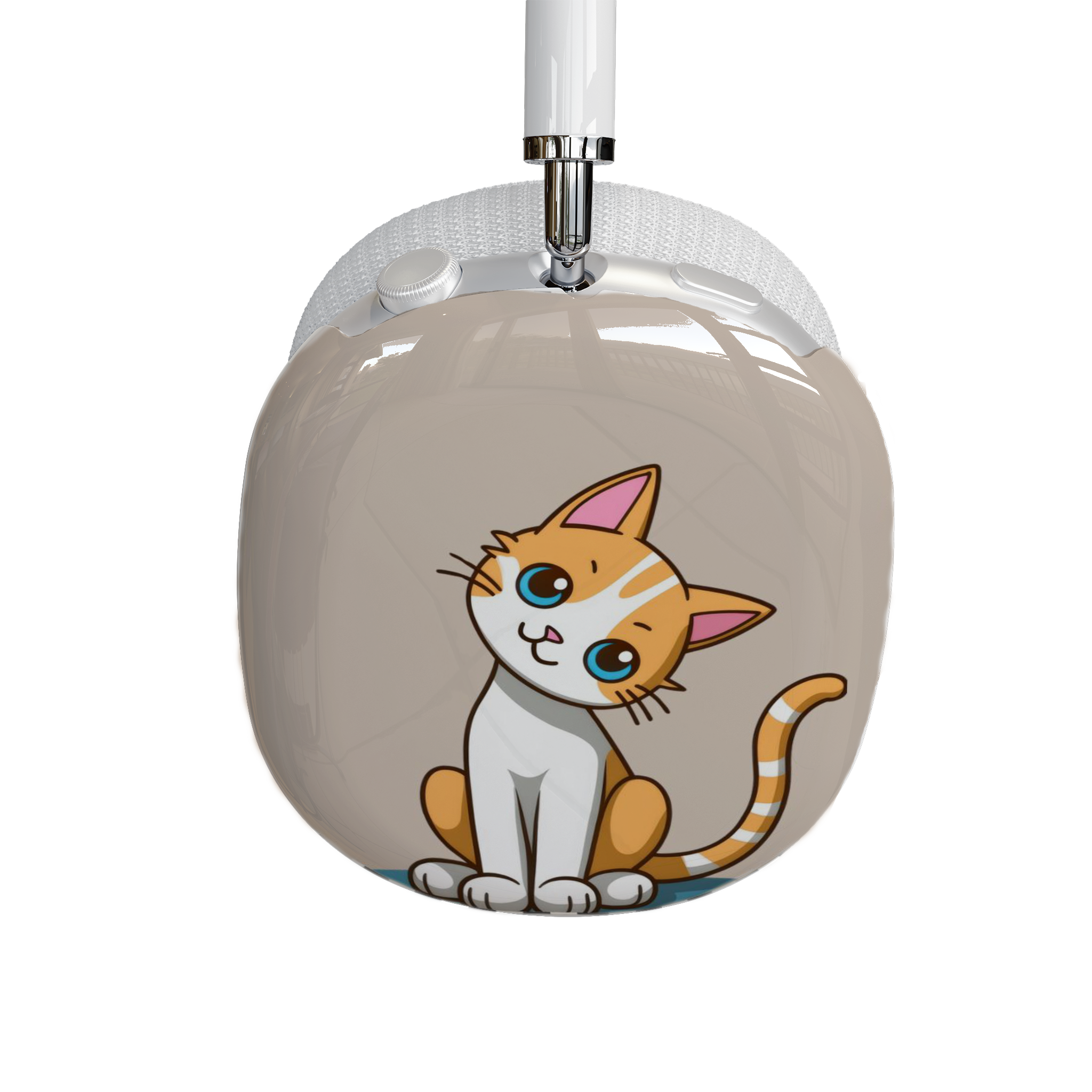 Cute Cat AirPods Max Shell Case, Cat Lover Gift, Kawaii Cat Accessory, Pet Owner Essential, Fun Earphone Protection - Meow Meow product thumbnail image