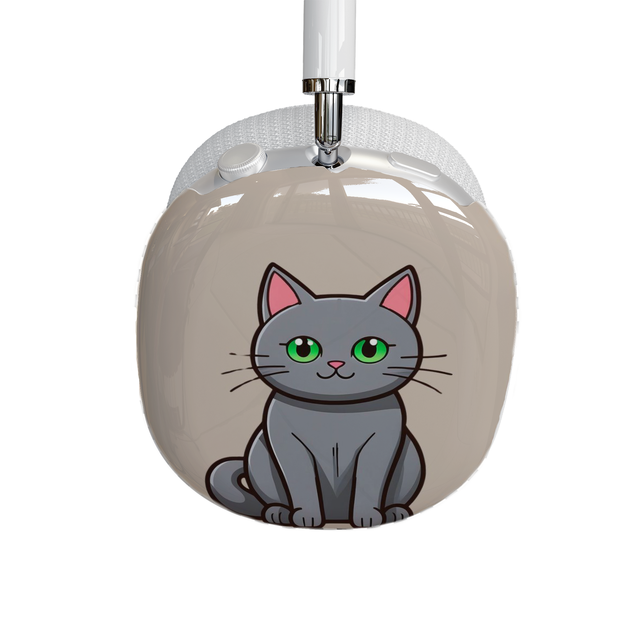 Cute Cat AirPods Max Shell Case, Cat Lover Gift, Kawaii Cat Accessory, Pet Owner Essential, Fun Earphone Protection - Meow Meow product thumbnail image
