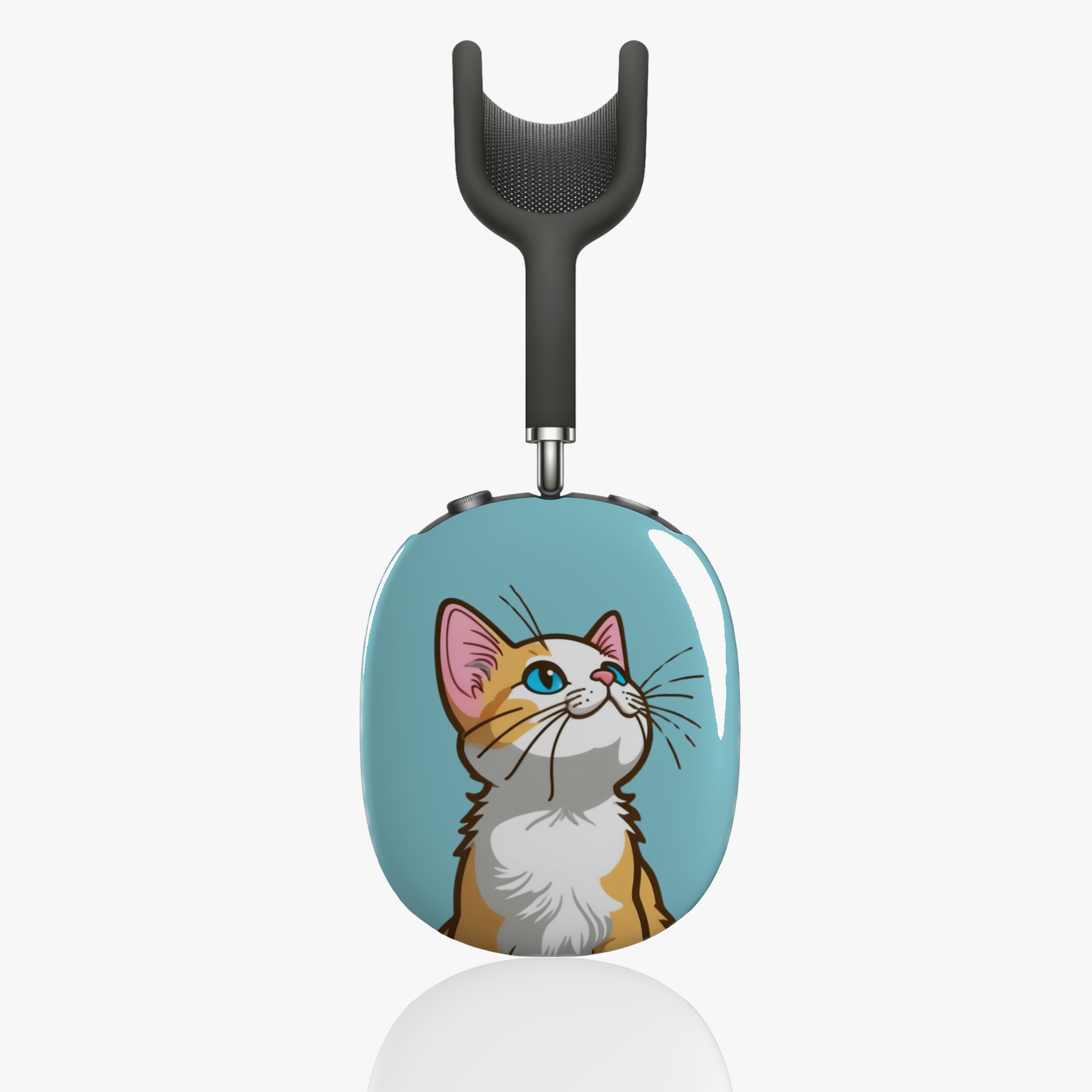 AirPods Max Shell Case, Cute Cats On Sky Blue Background Artwork, Apple Fan Gift, Pet Lovers, Fashionable, Fun Kittens - Meow Meow product thumbnail image AirPods Max Shell Case, Cute Cats On Sky Blue Background Artwork, Apple Fan Gift, Pet Lovers, Fashionable, Fun Kittens - Meow Meow product thumbnail image